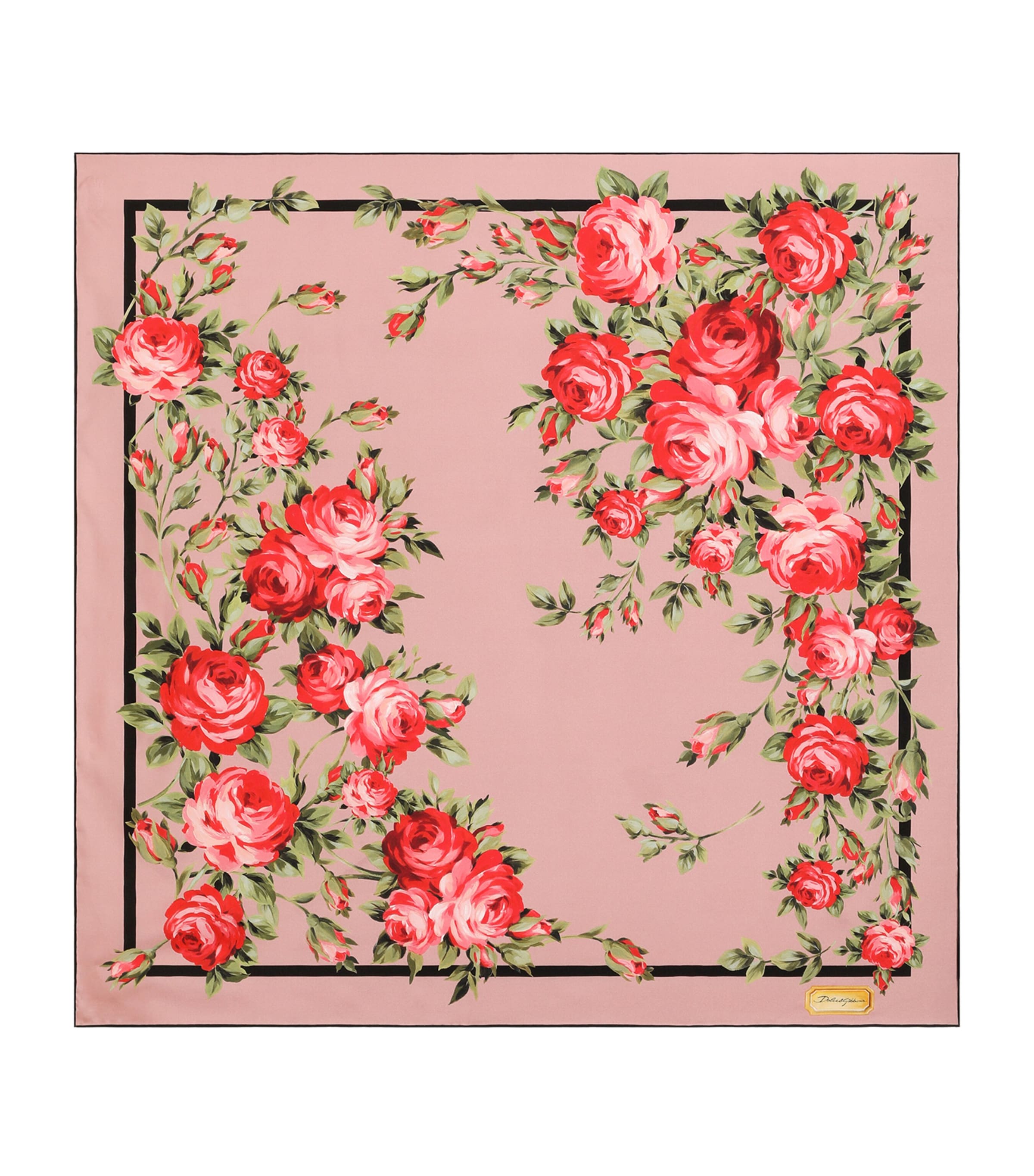 Dolce&Gabbana Silk Floral Square Scarf Bouq Image 1