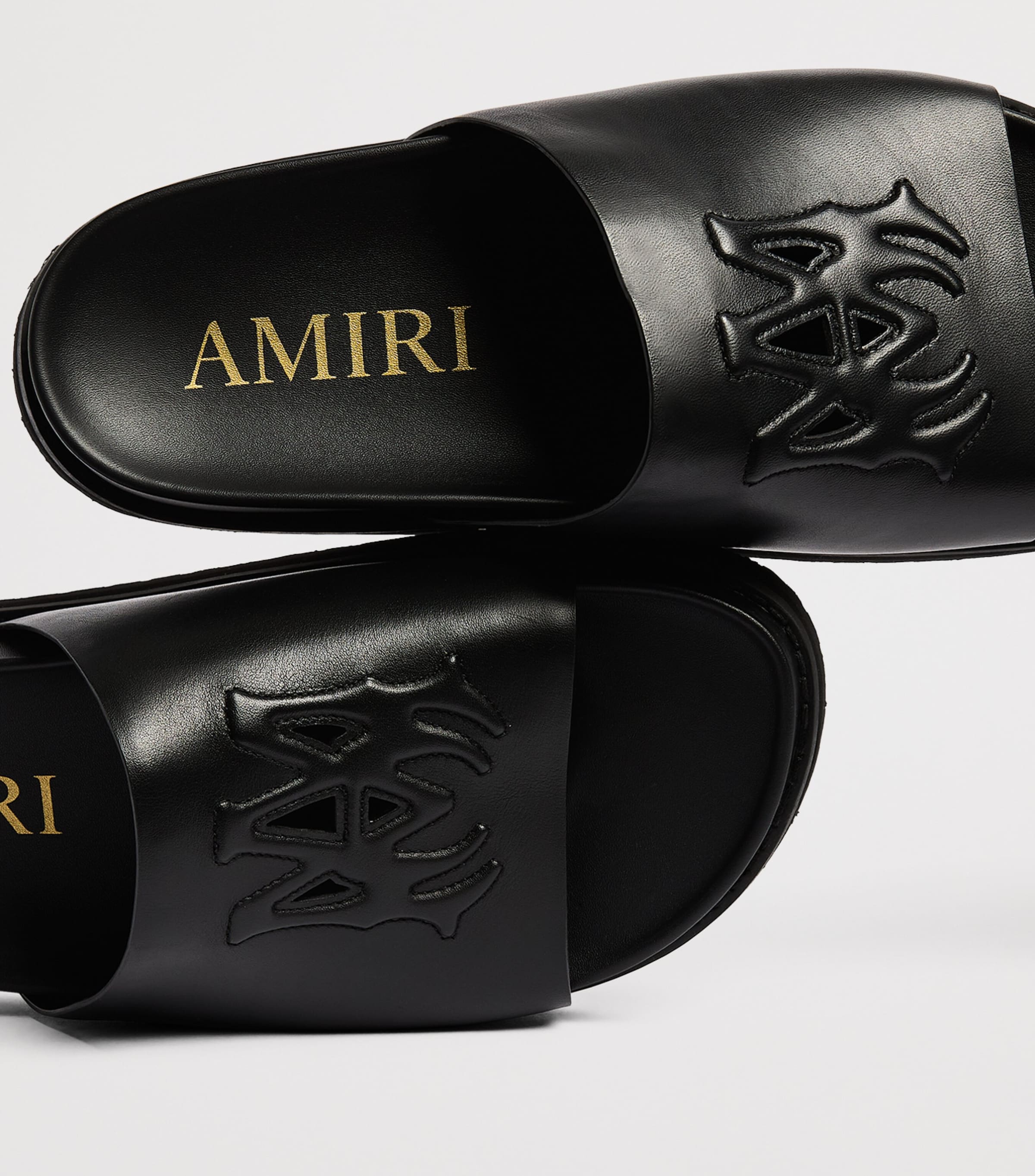 AMIRI Leather MA Sandals Black Image 5
