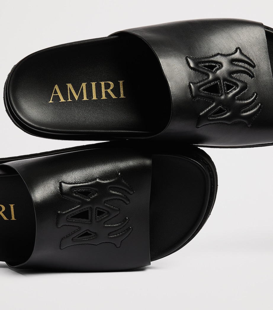 AMIRI Leather MA Sandals Black Image 5