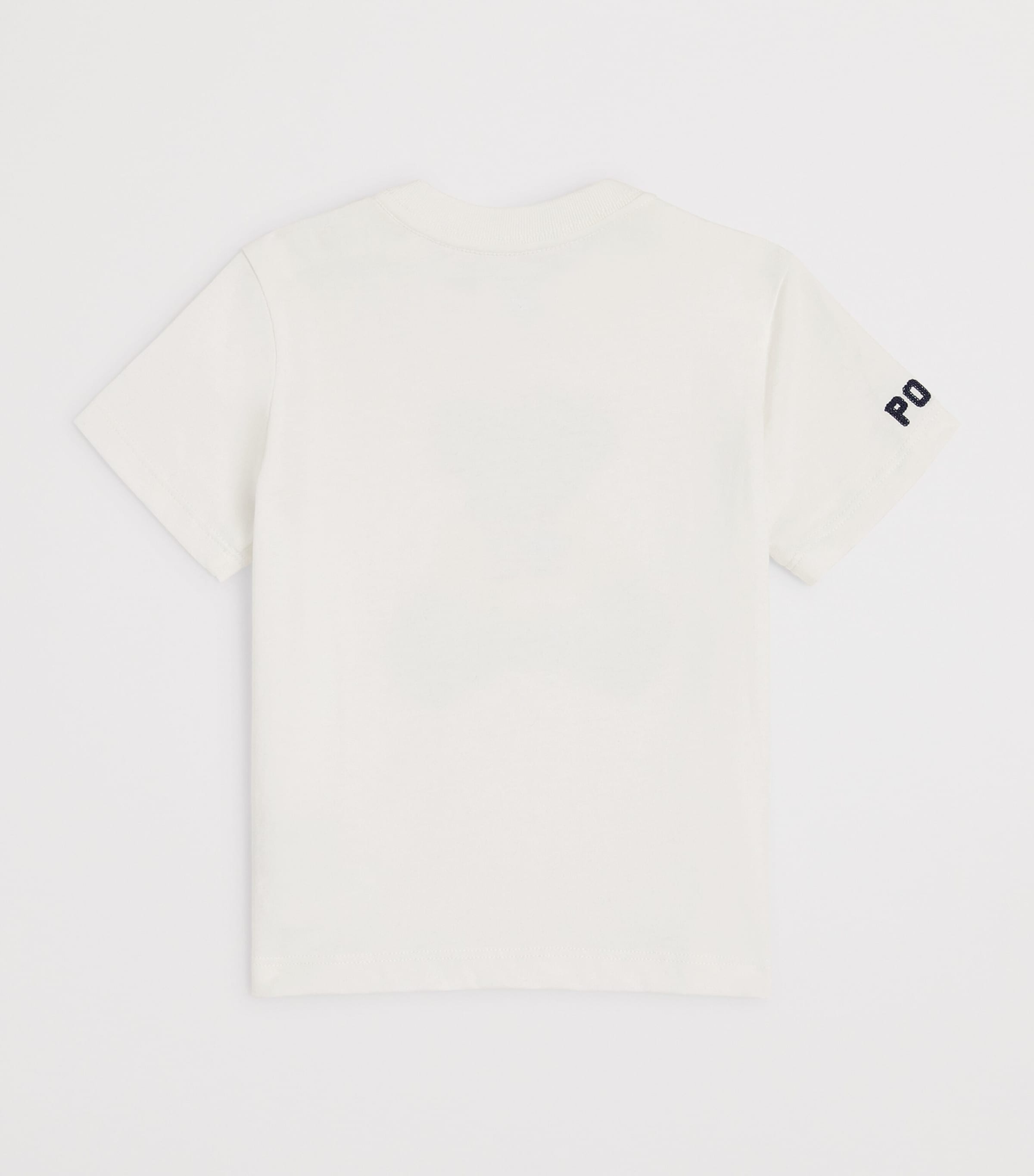 Cotton USA Polo Bear T-Shirt (3-24 Months) WHITE Image 2