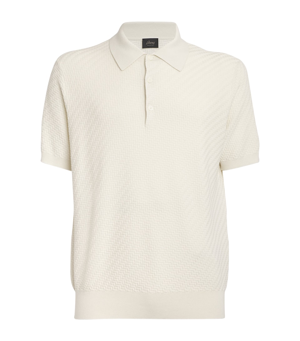 Cotton-Silk-Cashmere Polo Shirt