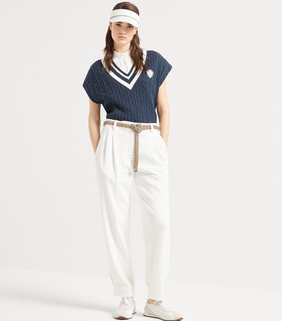 Techno Cotton Piqué Sartorial Trousers C7220 Image 2