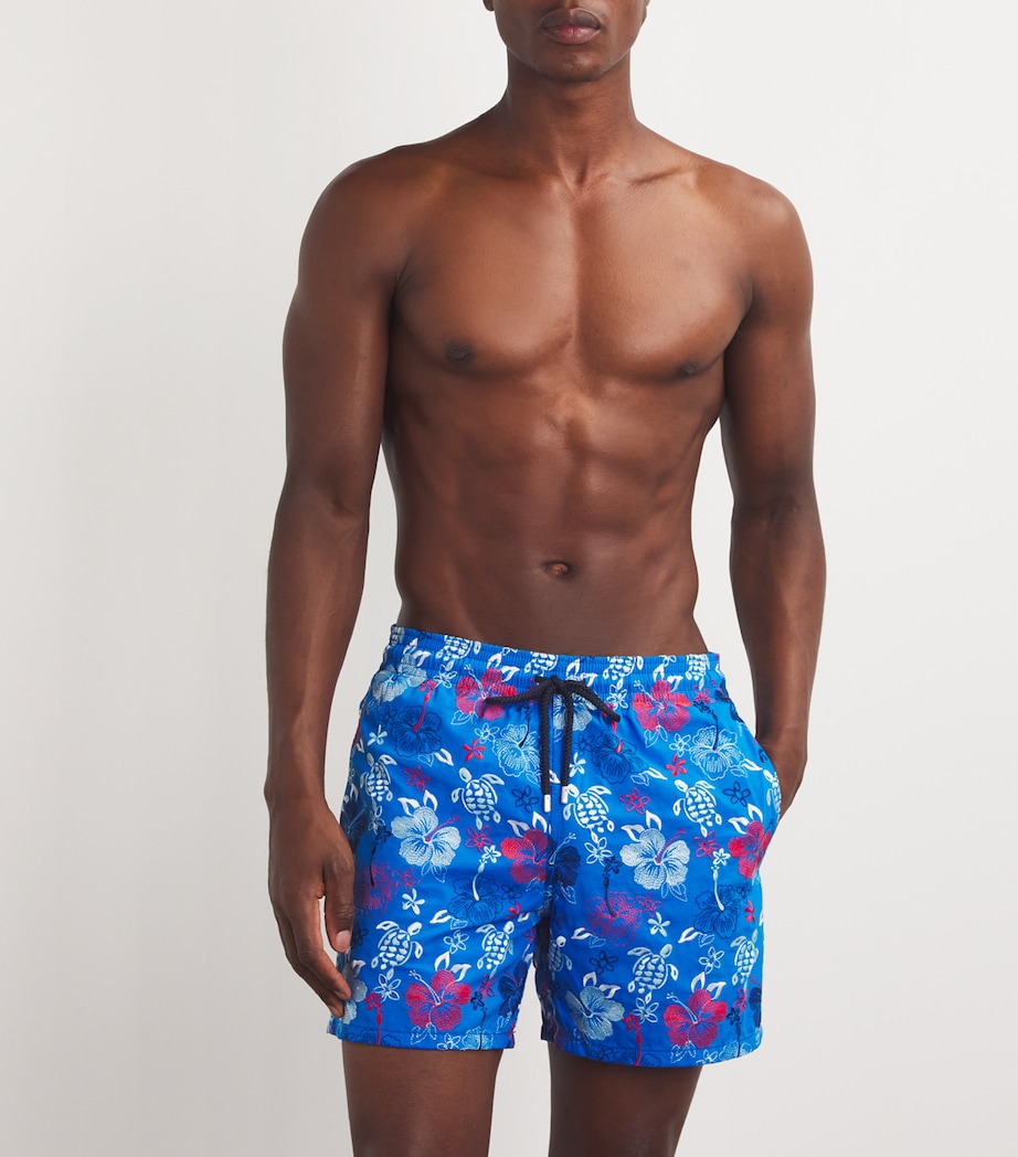 Tropical Turtles Mistral Swim Shorts 601-BLEU NEON Image 2