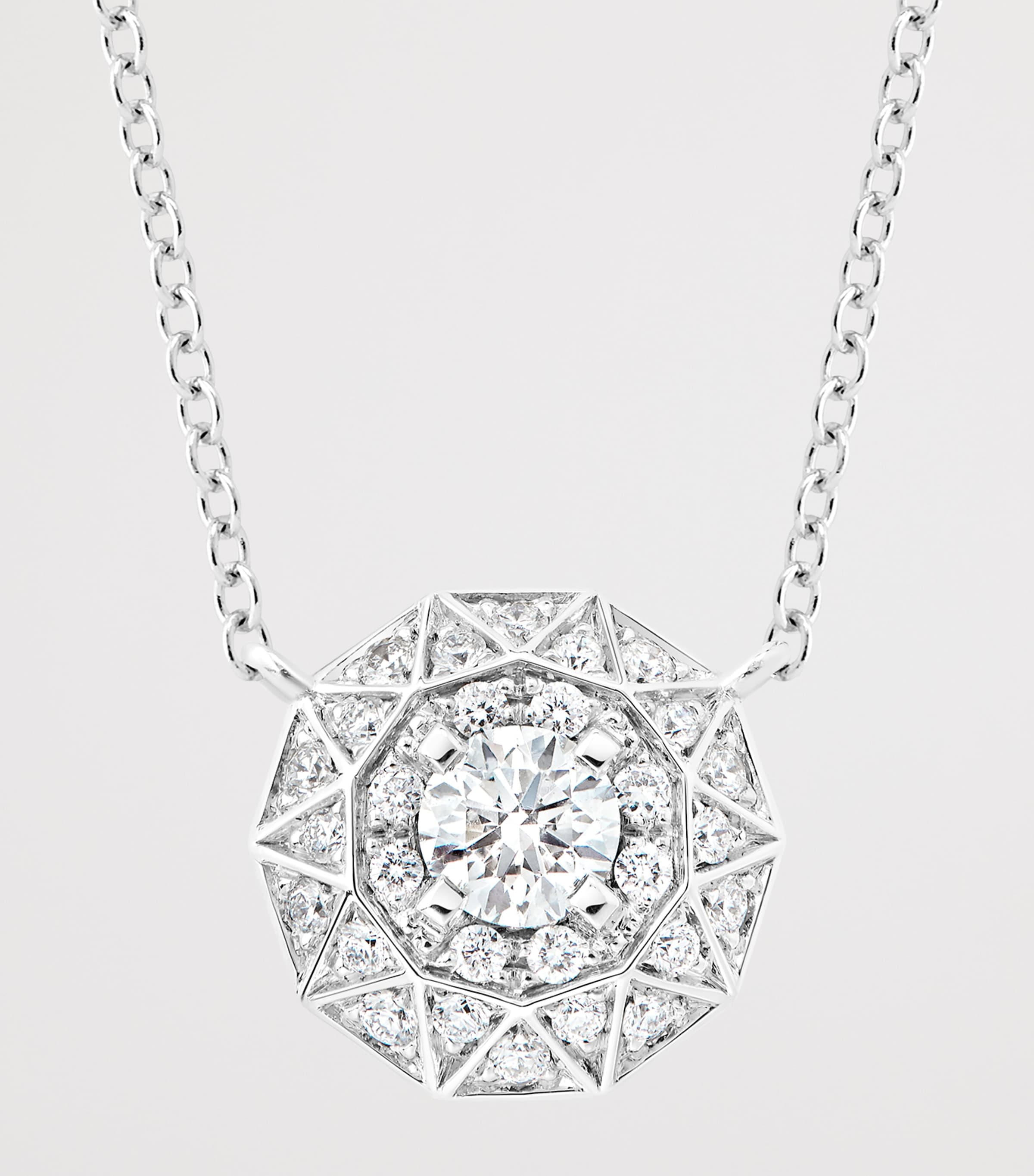 Boucheron White Gold and Diamond Etoile de Paris Necklace White Gold Image 2