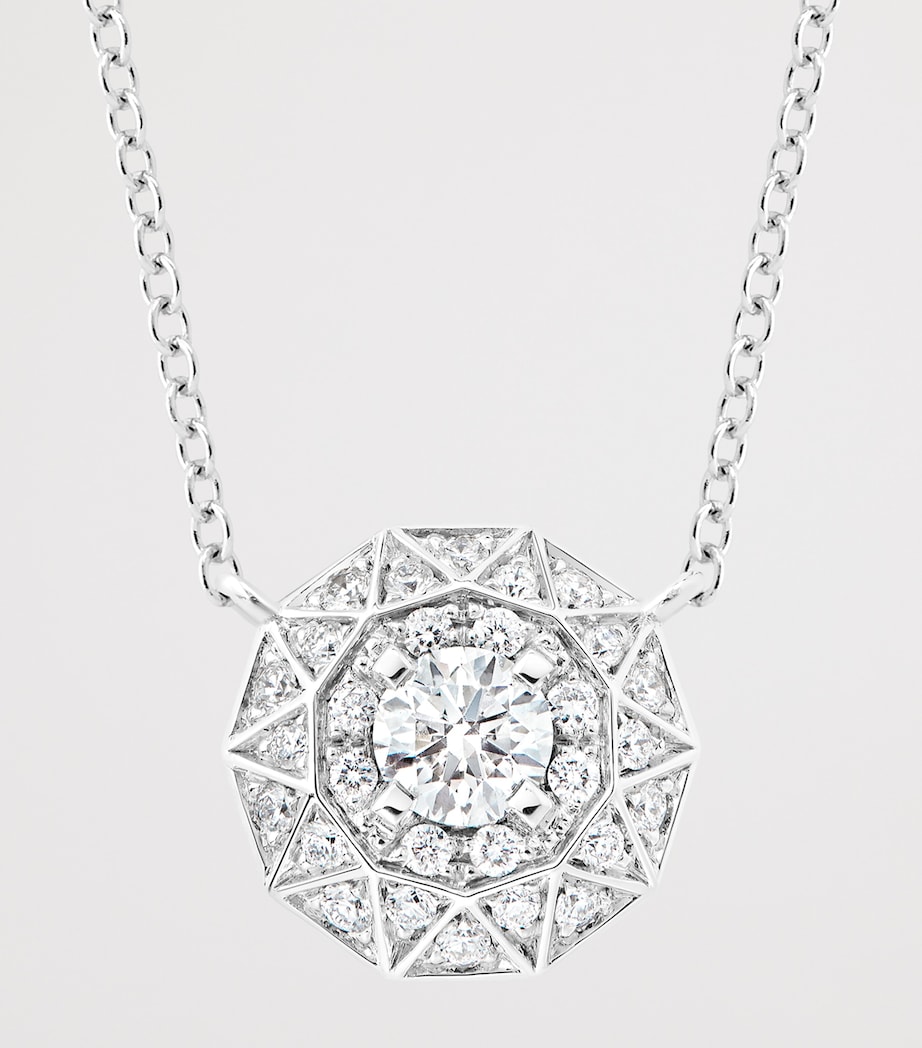 Boucheron White Gold and Diamond Etoile de Paris Necklace White Gold Image 2