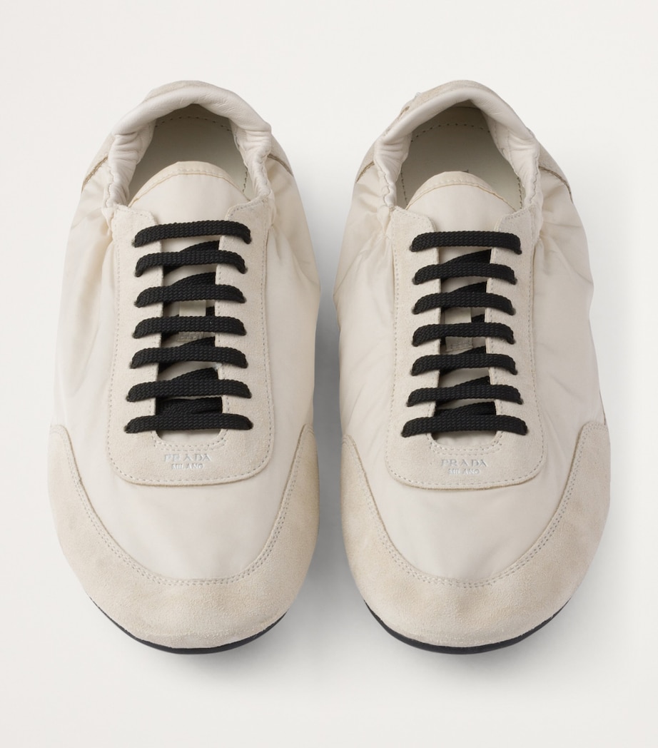 Re-Nylon and Suede Collapse Sneakers F0304 Image 3