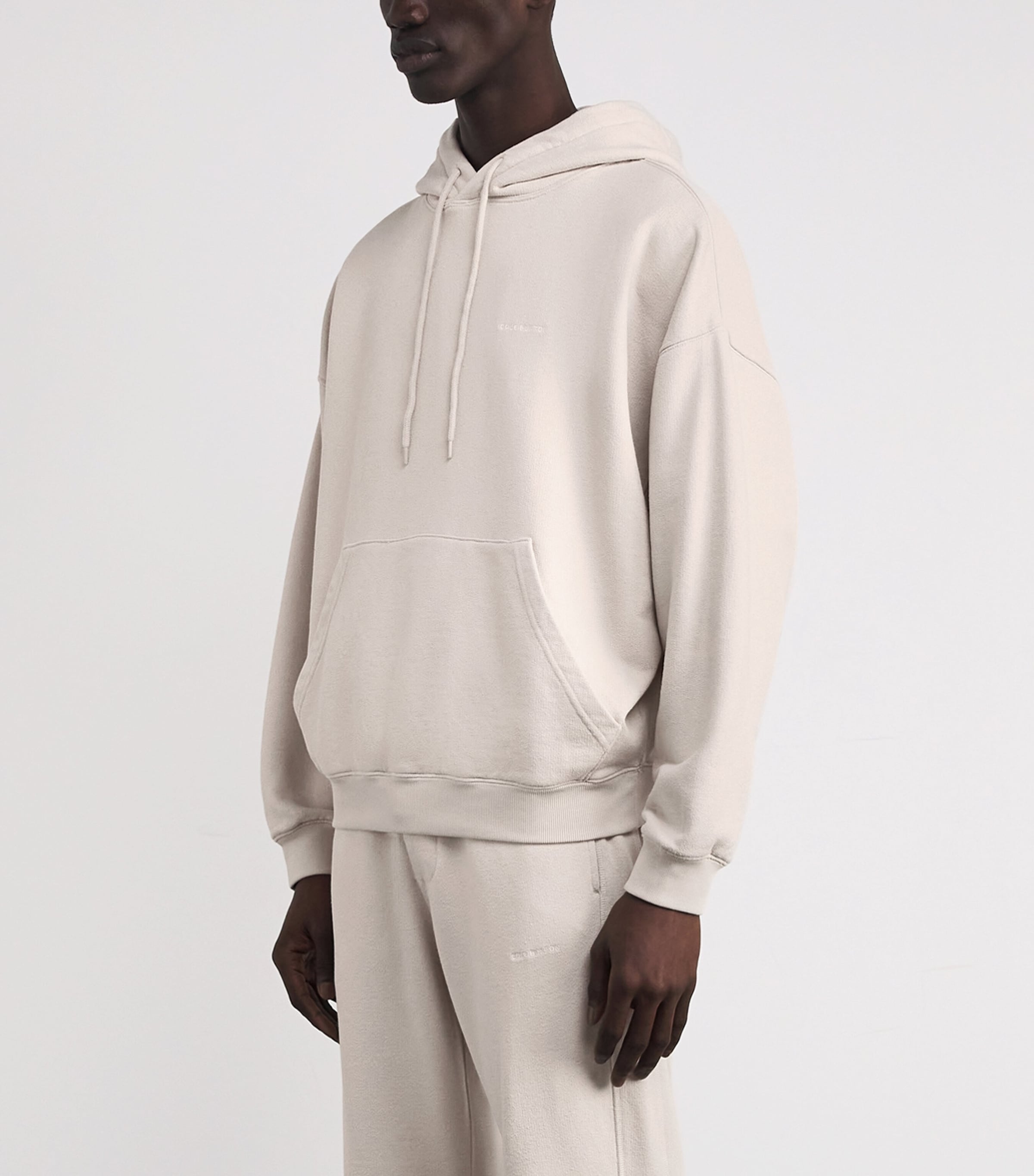 Cotton-Blend Logo Hoodie SAND 380 Image 3