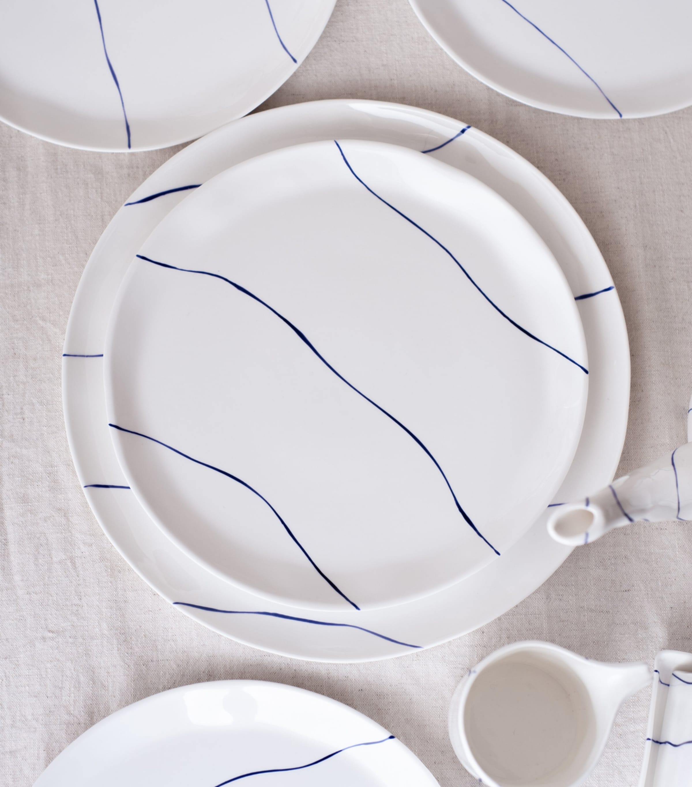 Stripe Side Plate (24cm) STRIPED Image 2