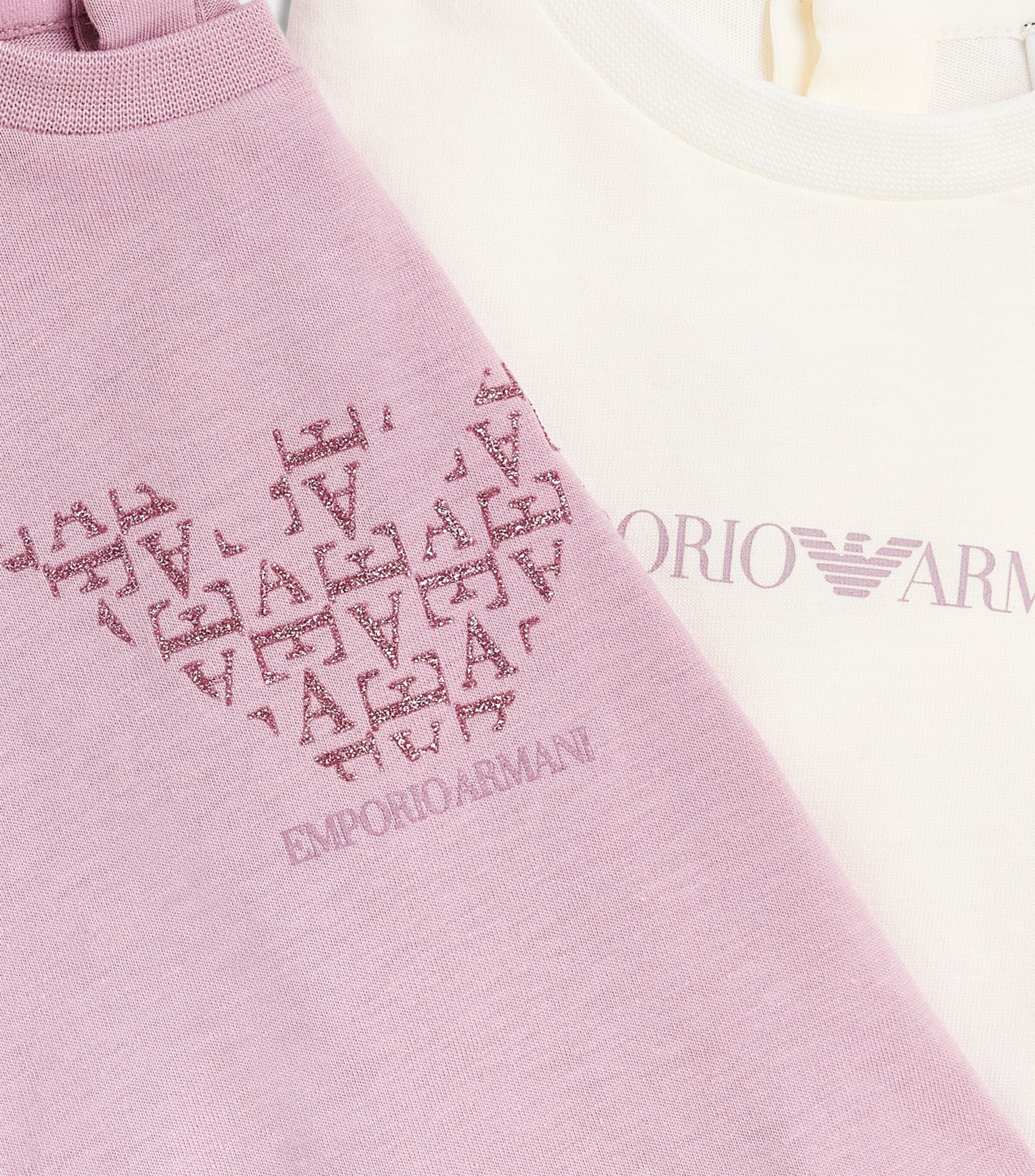 Emporio Armani Kids Pack of 2 Cotton Logo T-Shirts (6-36 Months) Image 3
