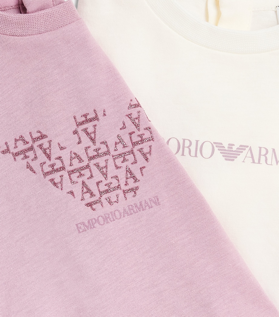 Emporio Armani Kids Pack of 2 Cotton Logo T-Shirts (6-36 Months) Image 3