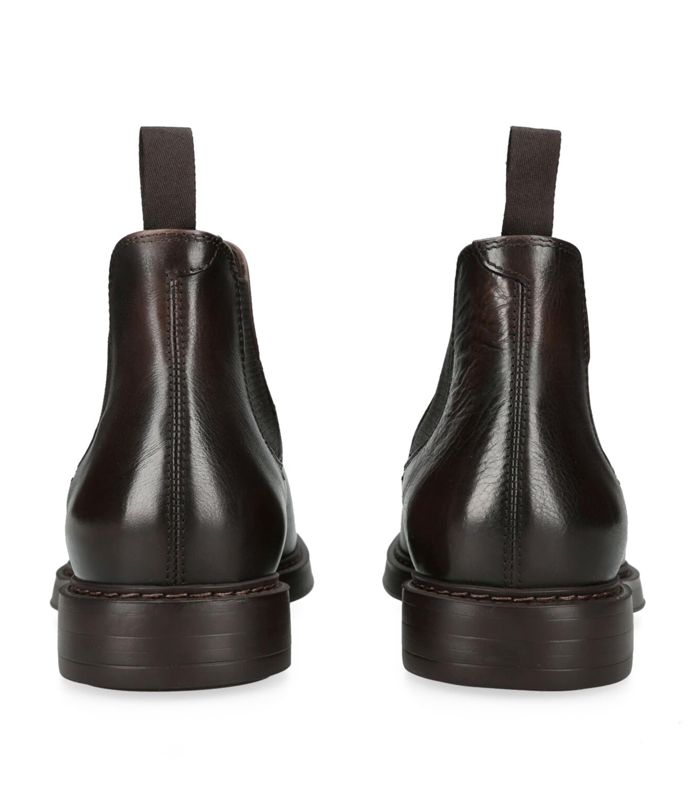 Leather Chelsea Boots DARK BROWN Image 2