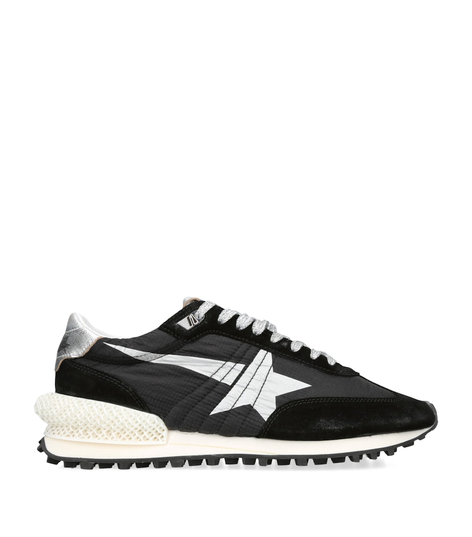 Golden Goose Mens Marathon Runner Sneakers Black/comb Image 1