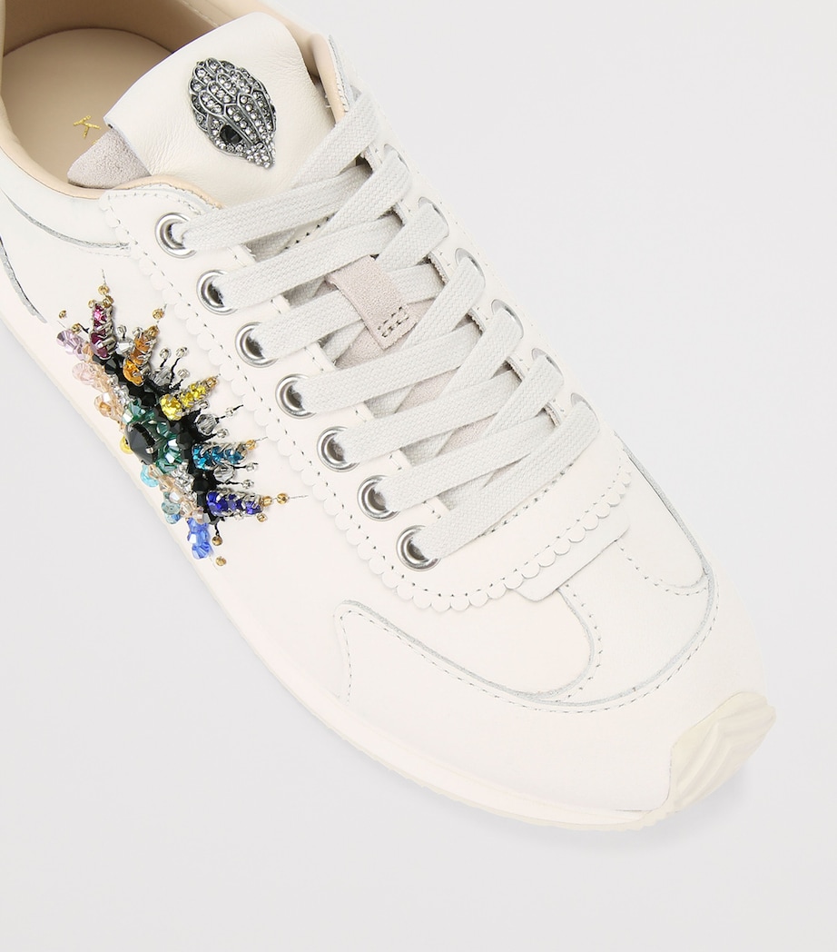 Kurt Geiger London Leather Islington Eye Low-Top Sneakers White/comb Image 3