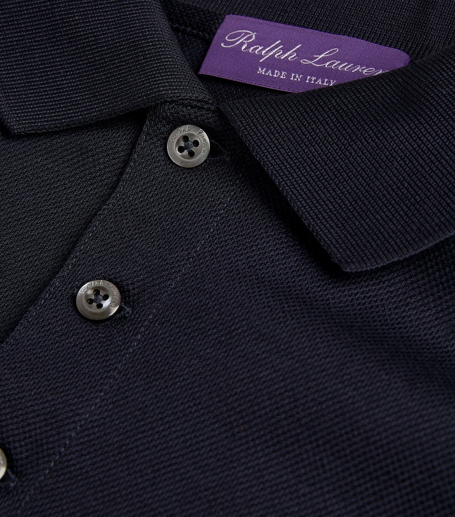 Cotton Logo Polo Shirt CLASSIC NAVY Image 5