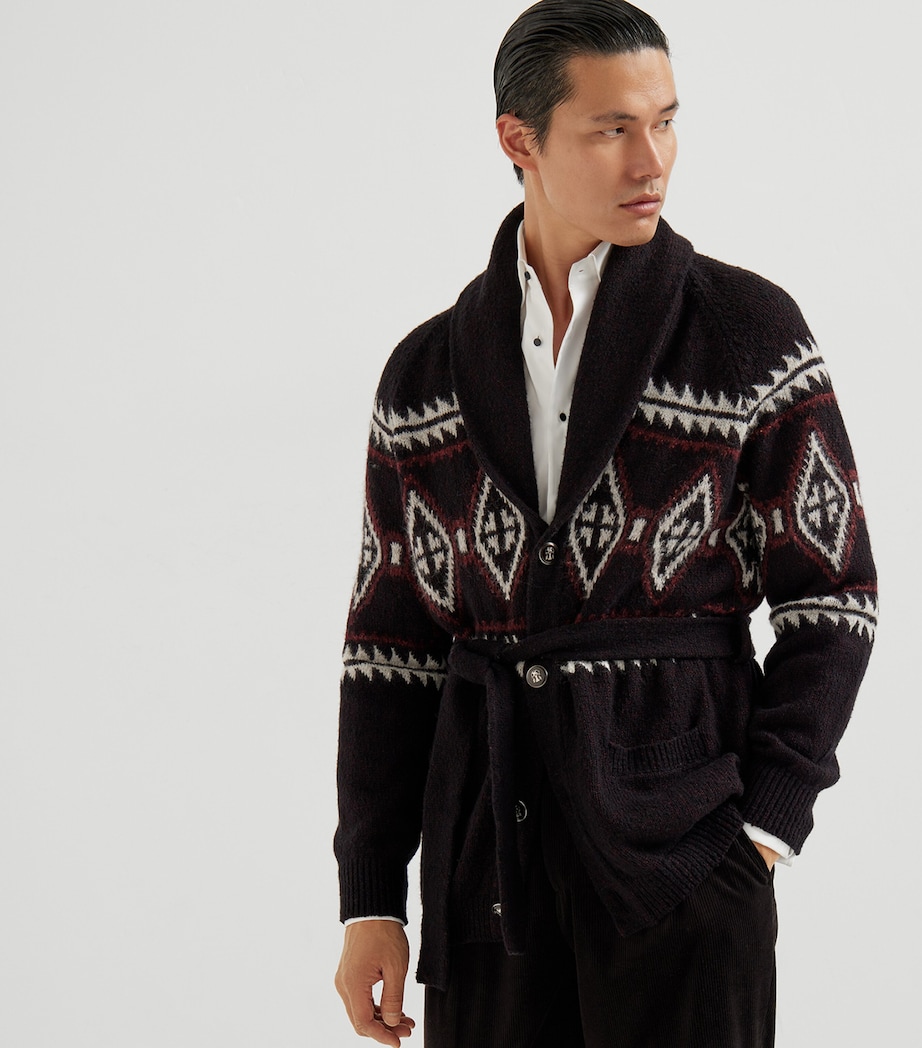 Virgin Wool-Silk-Cashmere Cardigan CEC66 Image 2