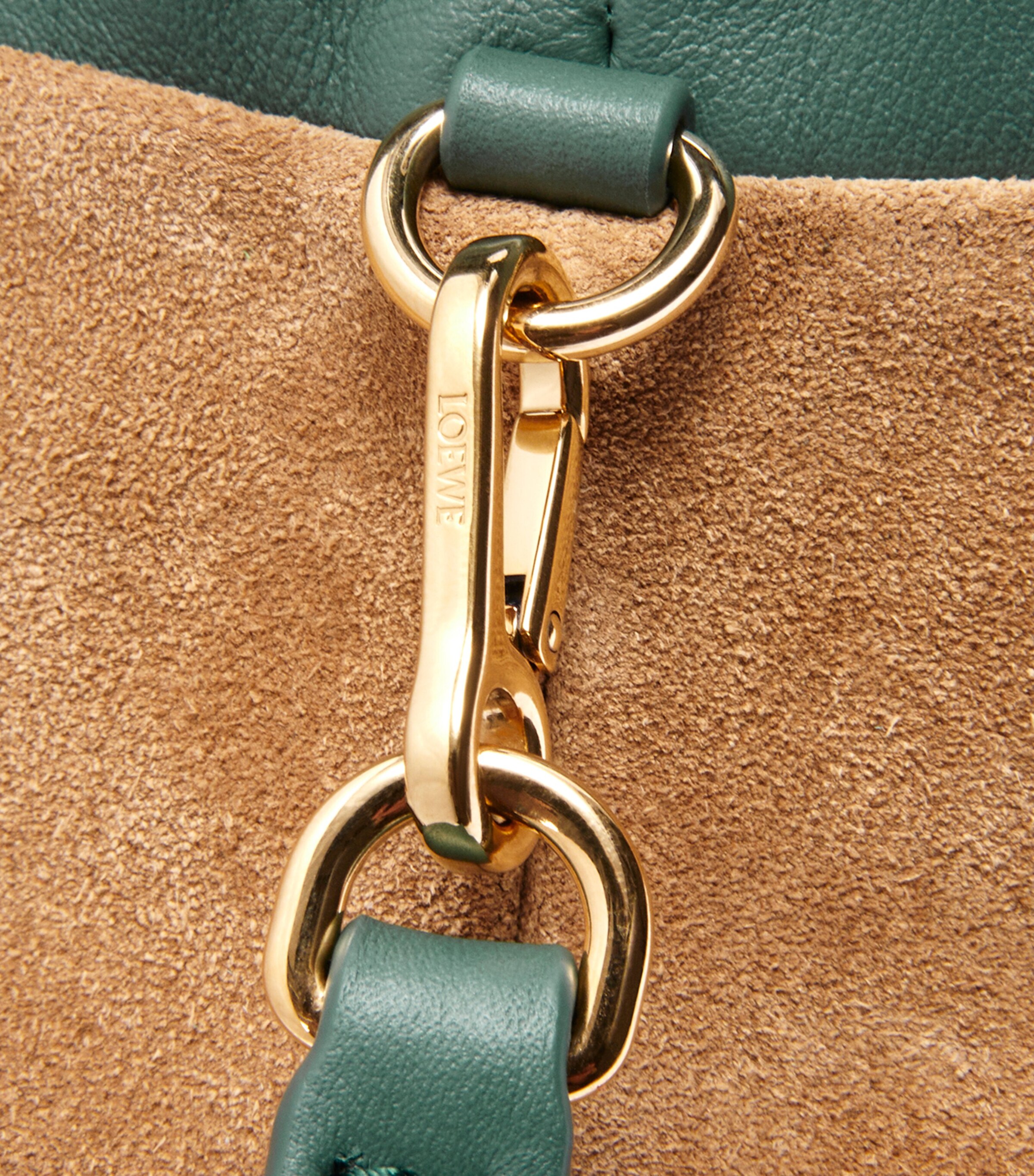 Mini Leather Flamenco Purse VETIVER Image 8