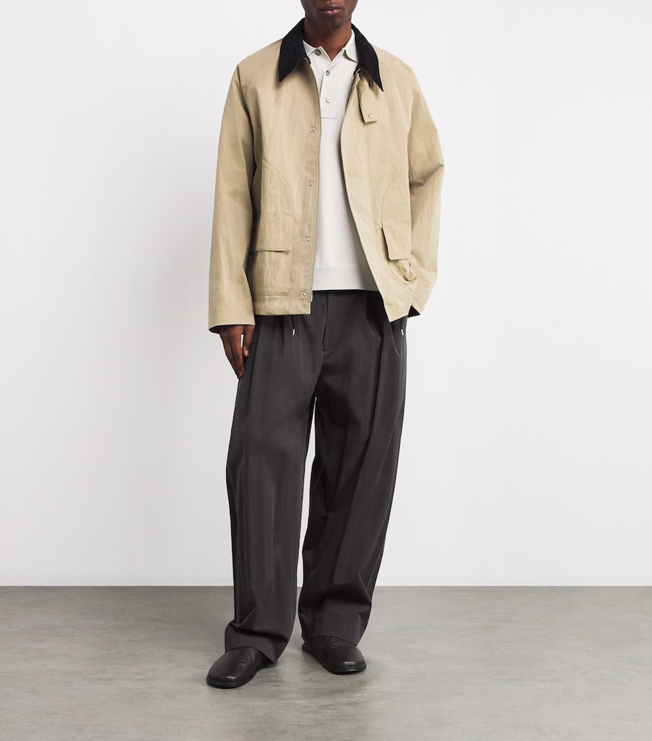 Cotton-Blend Technical Trousers OIL Image 2
