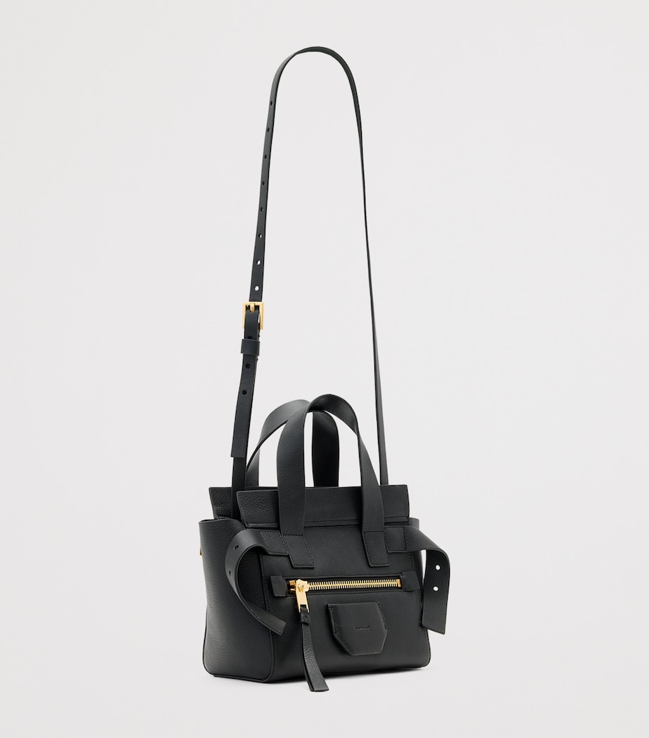 Mini Leather Perez Shoulder Bag BLACK Image 2
