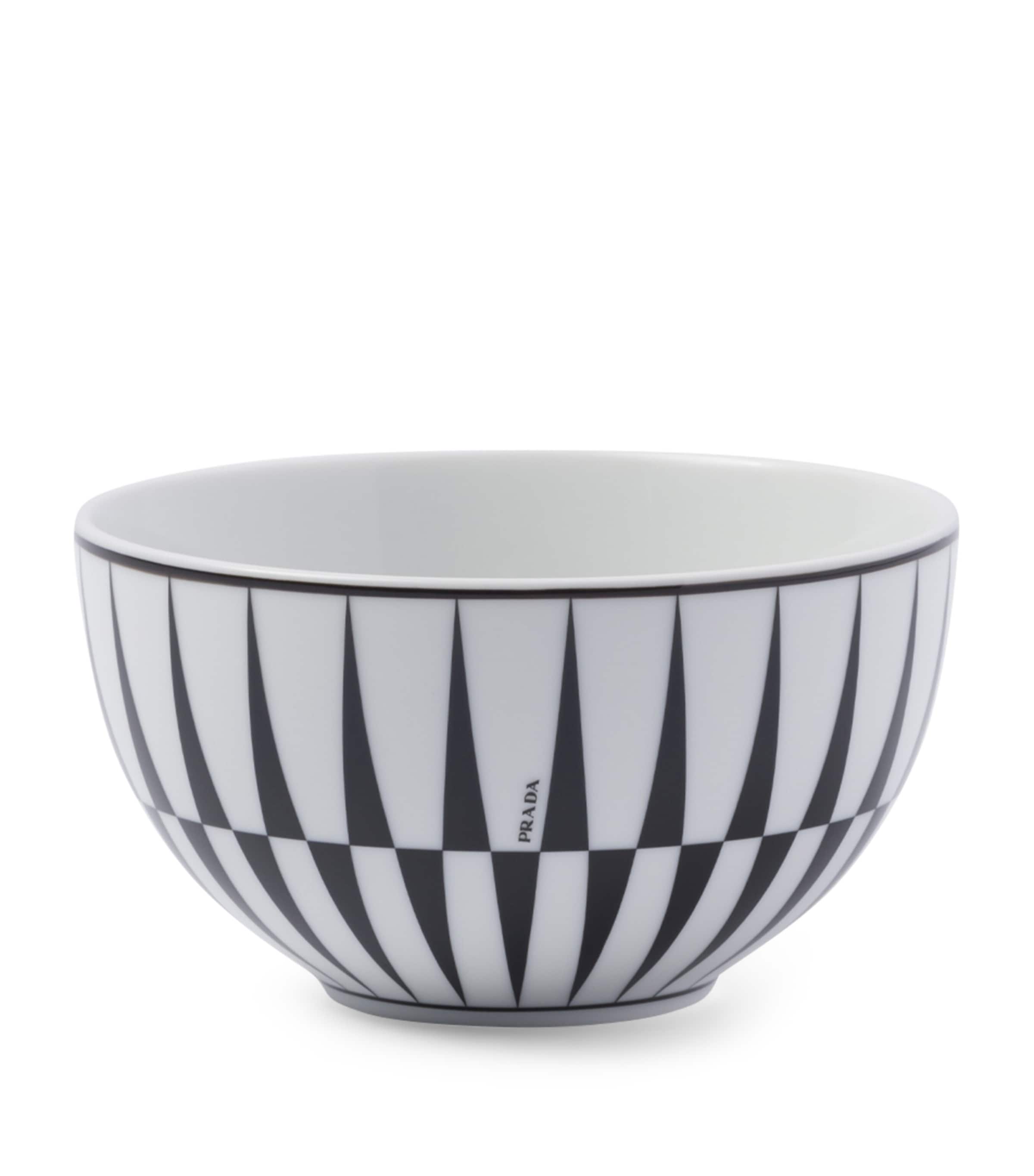 Set of 2 Stripes Cereal Bowls (12cm) F0E5W Image 2