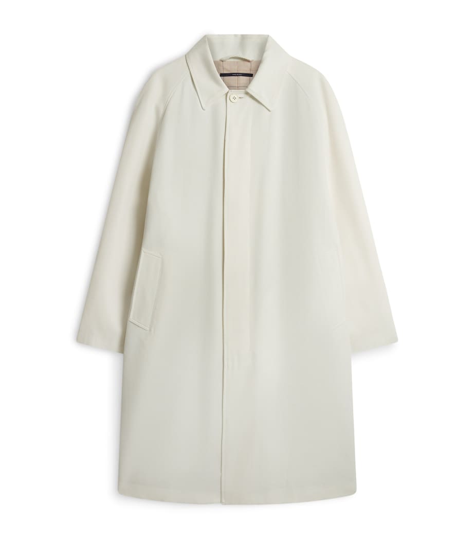 Cotton-Mohair-Wool Car Overcoat 101IVORY Image 1