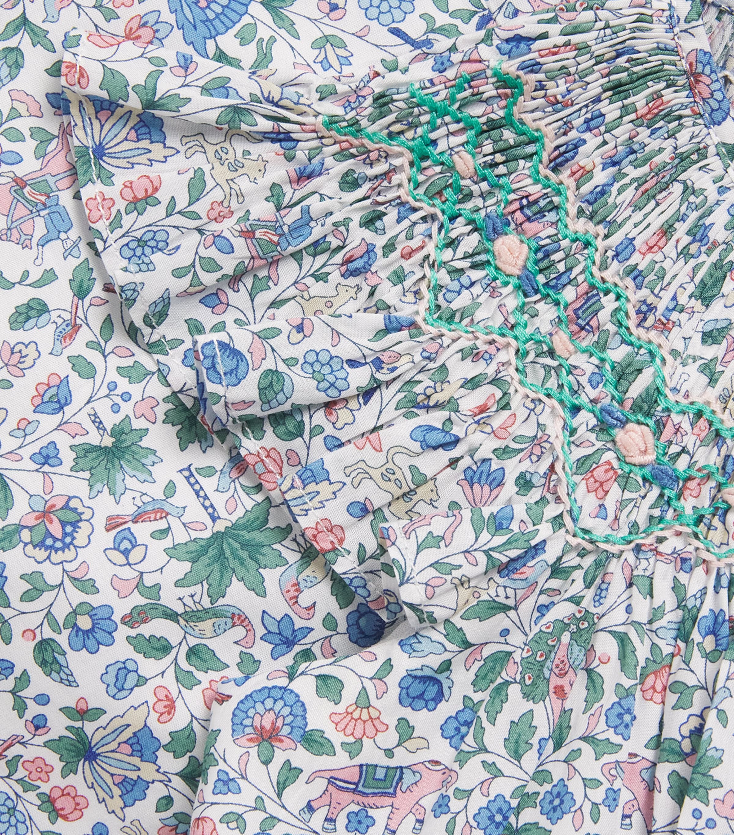 Tartine et Chocolat Cotton Liberty Floral Print Dress (3 Months-4 Years) Image 3