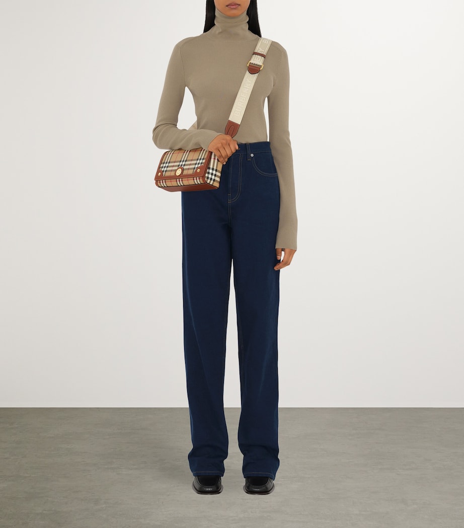 Check Top-Handle Bag BRIAR BROWN Image 7