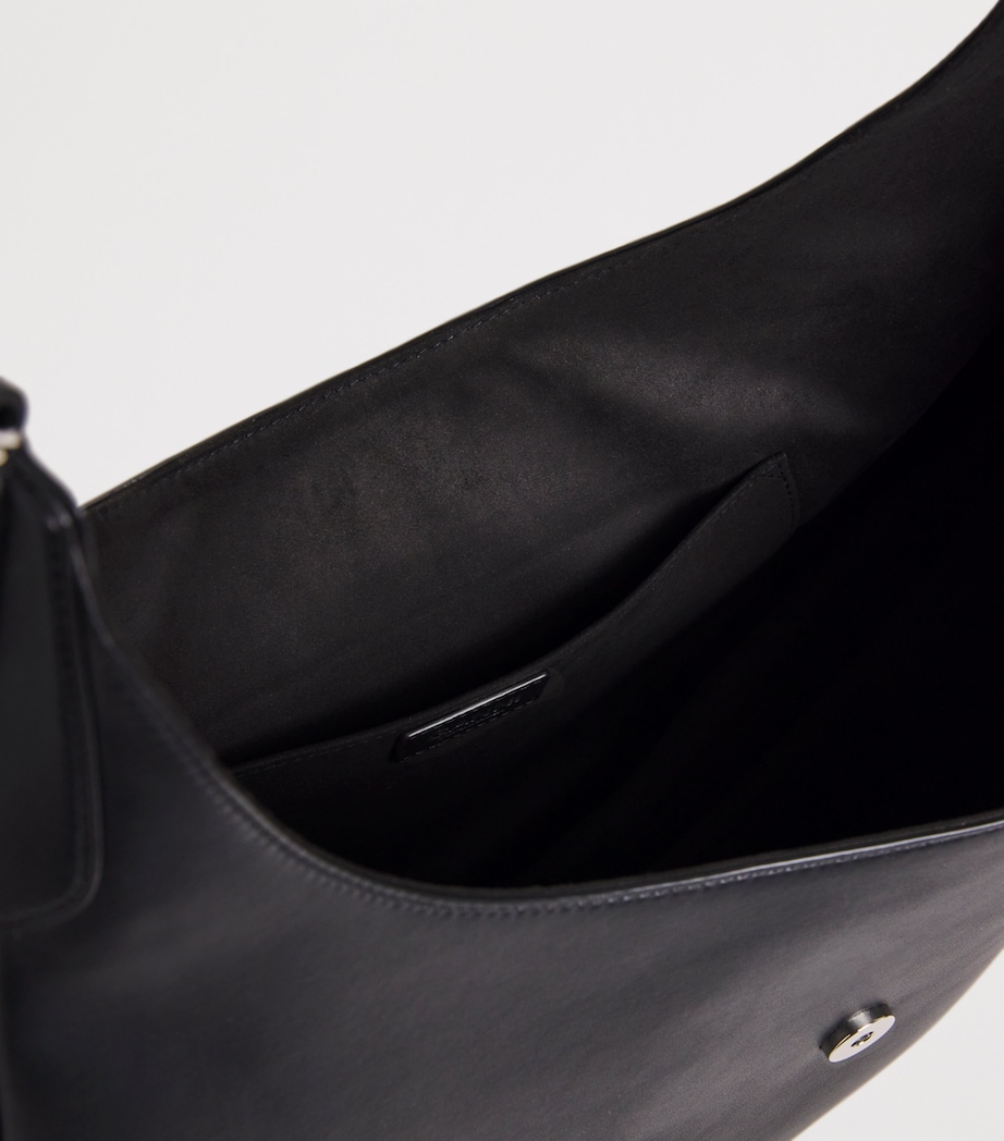 Large Leather Kat Shoulder Bag 099 BLACK Image 4