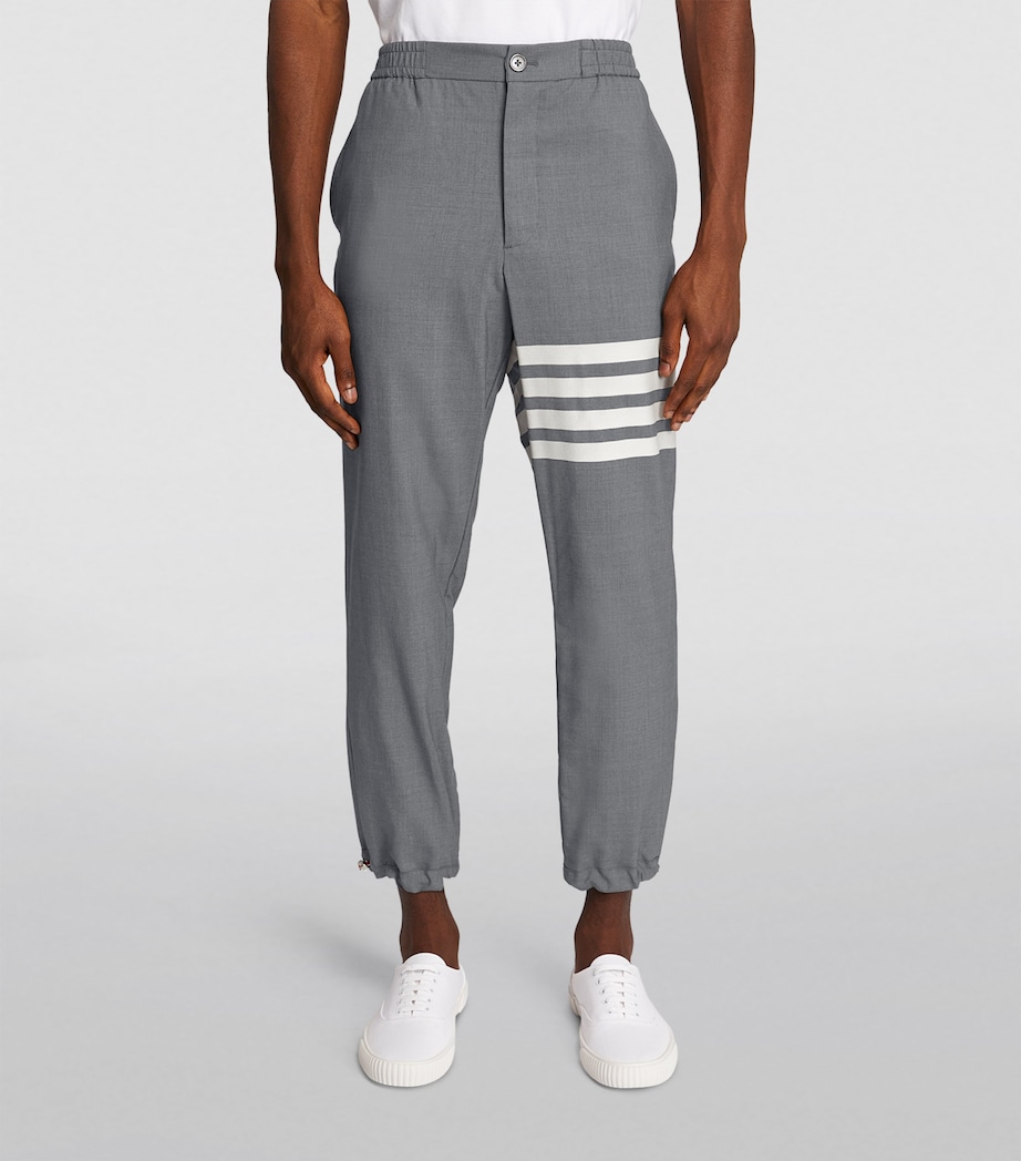 Wool 4-Bar Trousers MED GREY Image 3