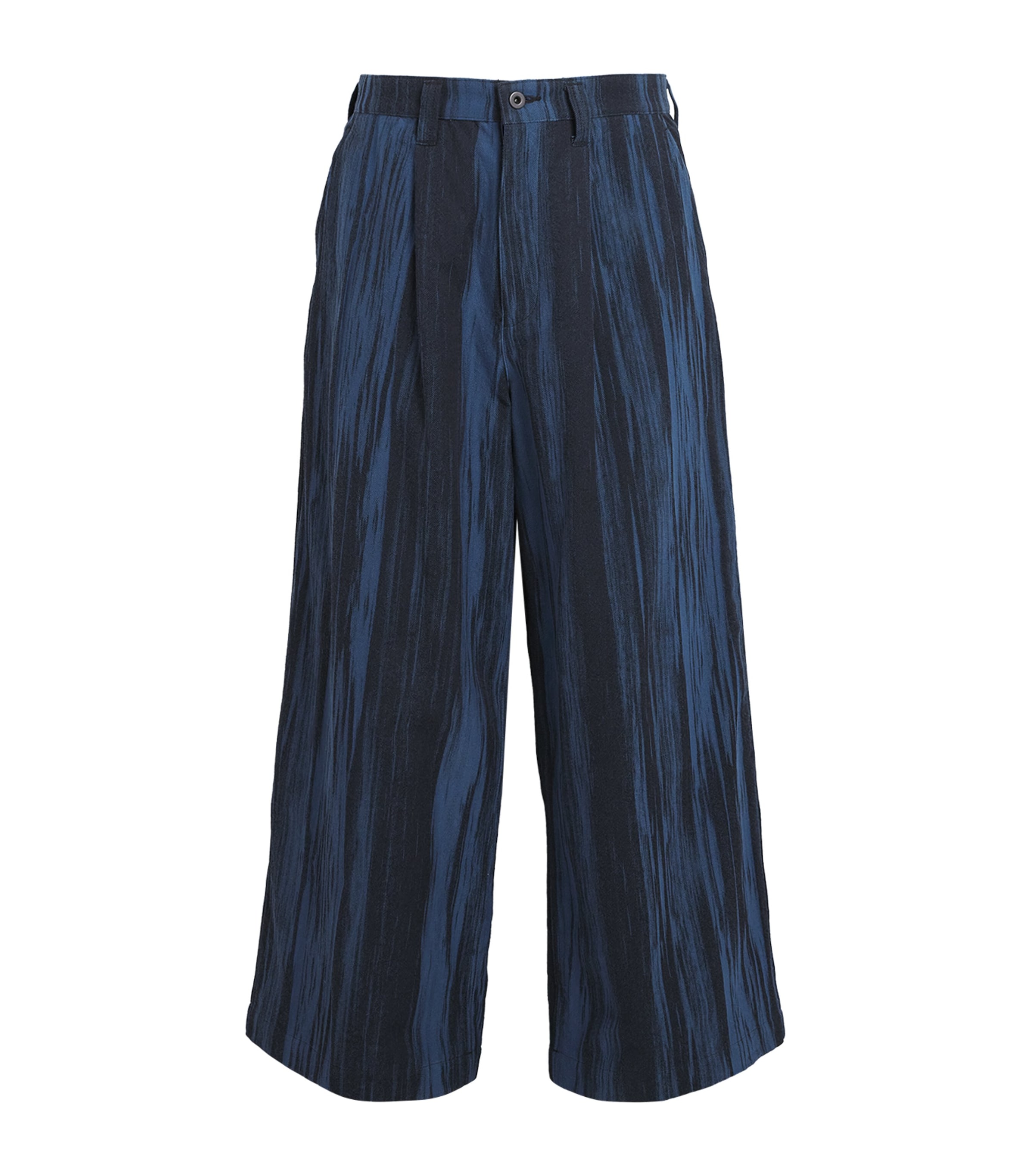 Im Men Jacquard Straight Jeans In Blue