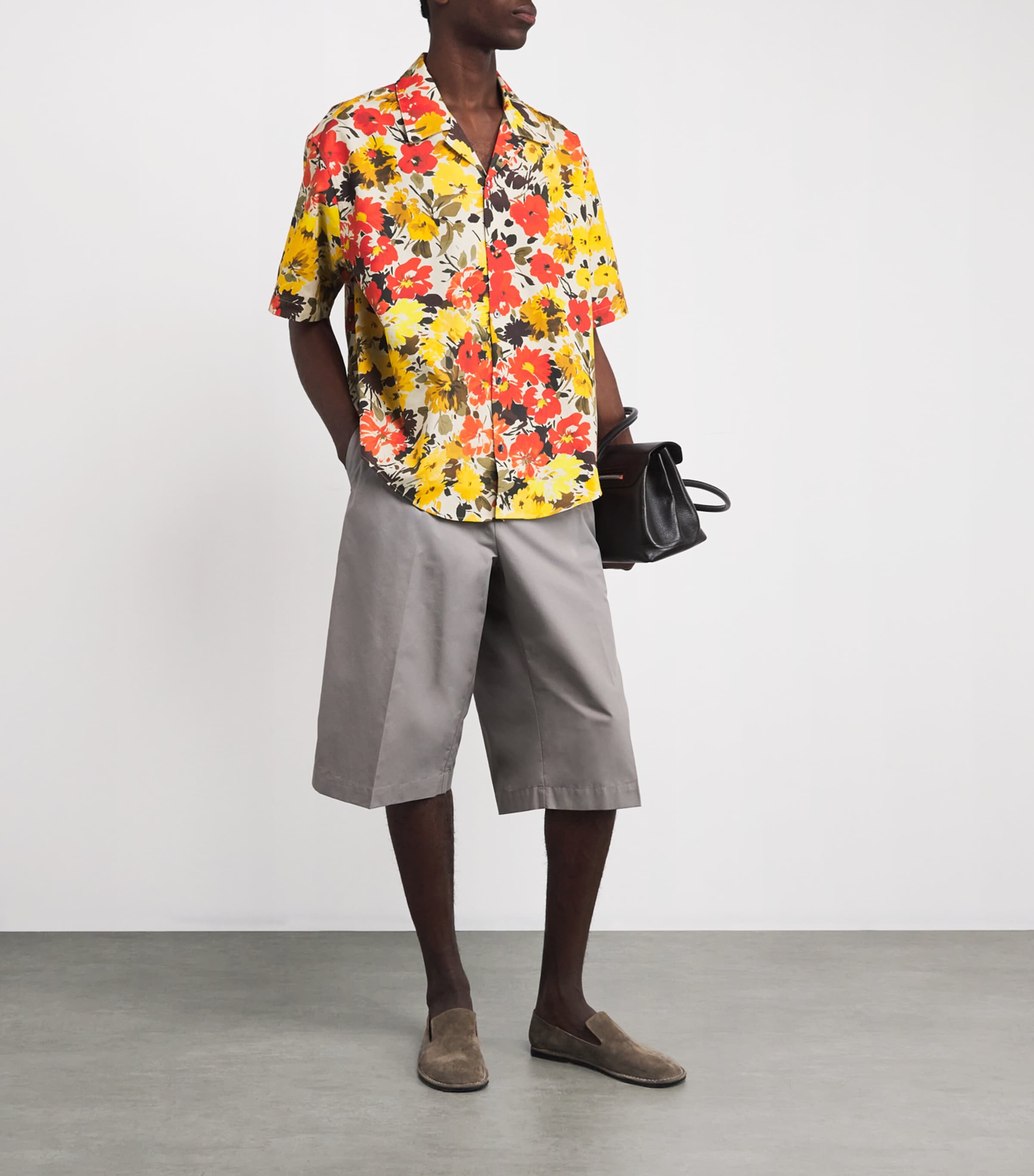 AMI Paris Multi Cotton Floral Print Shirt | Harrods US