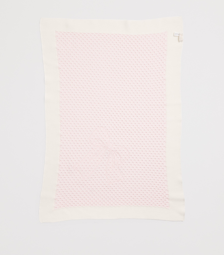 Wool Bow-Detail Blanket BL/RS Image 2