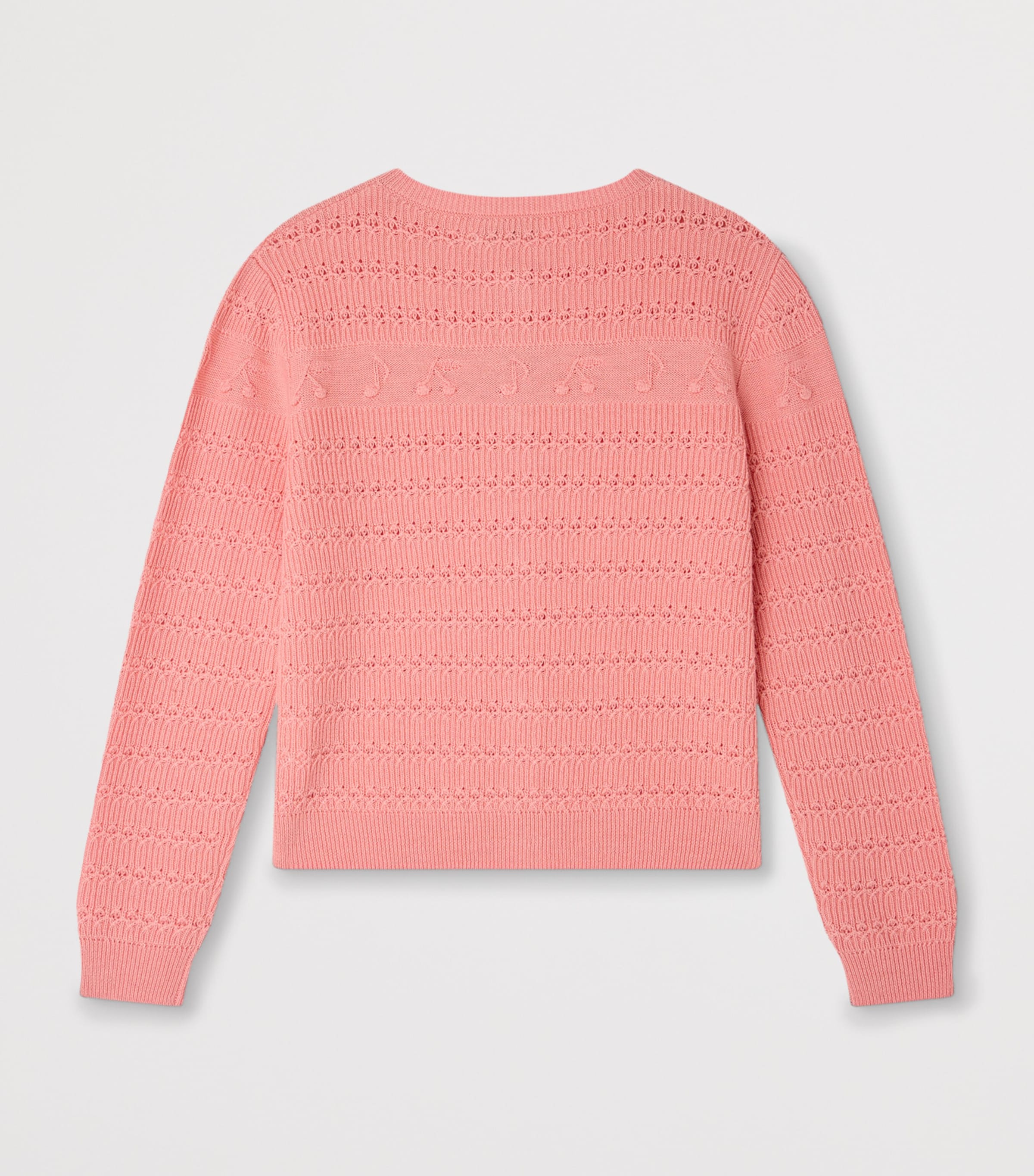 Bonpoint Wool-Blend Cardigan (4-8 Years) Rose Bonbon Image 2