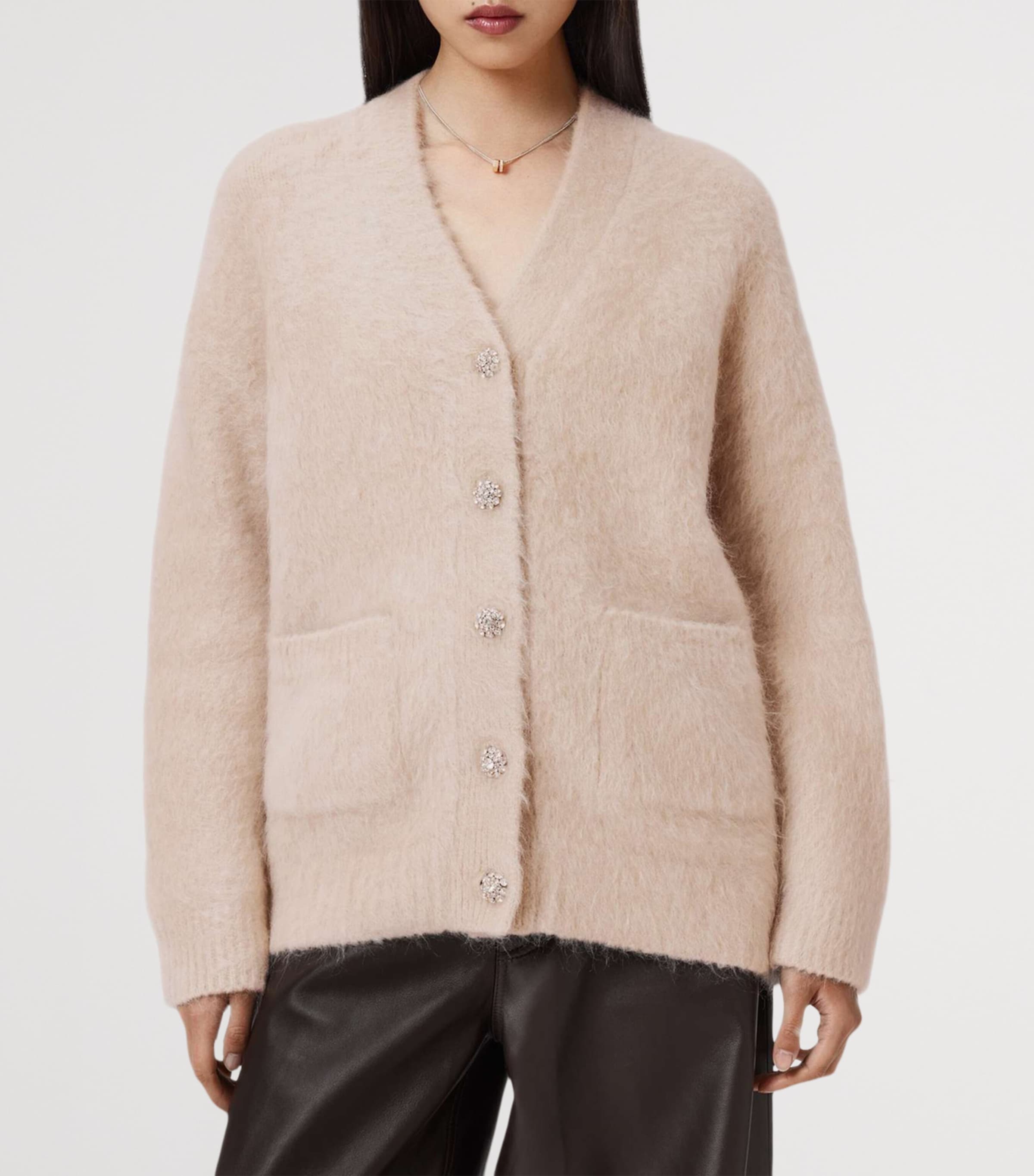 Brushed Rubi Cardigan PEARL WHITE Image 3