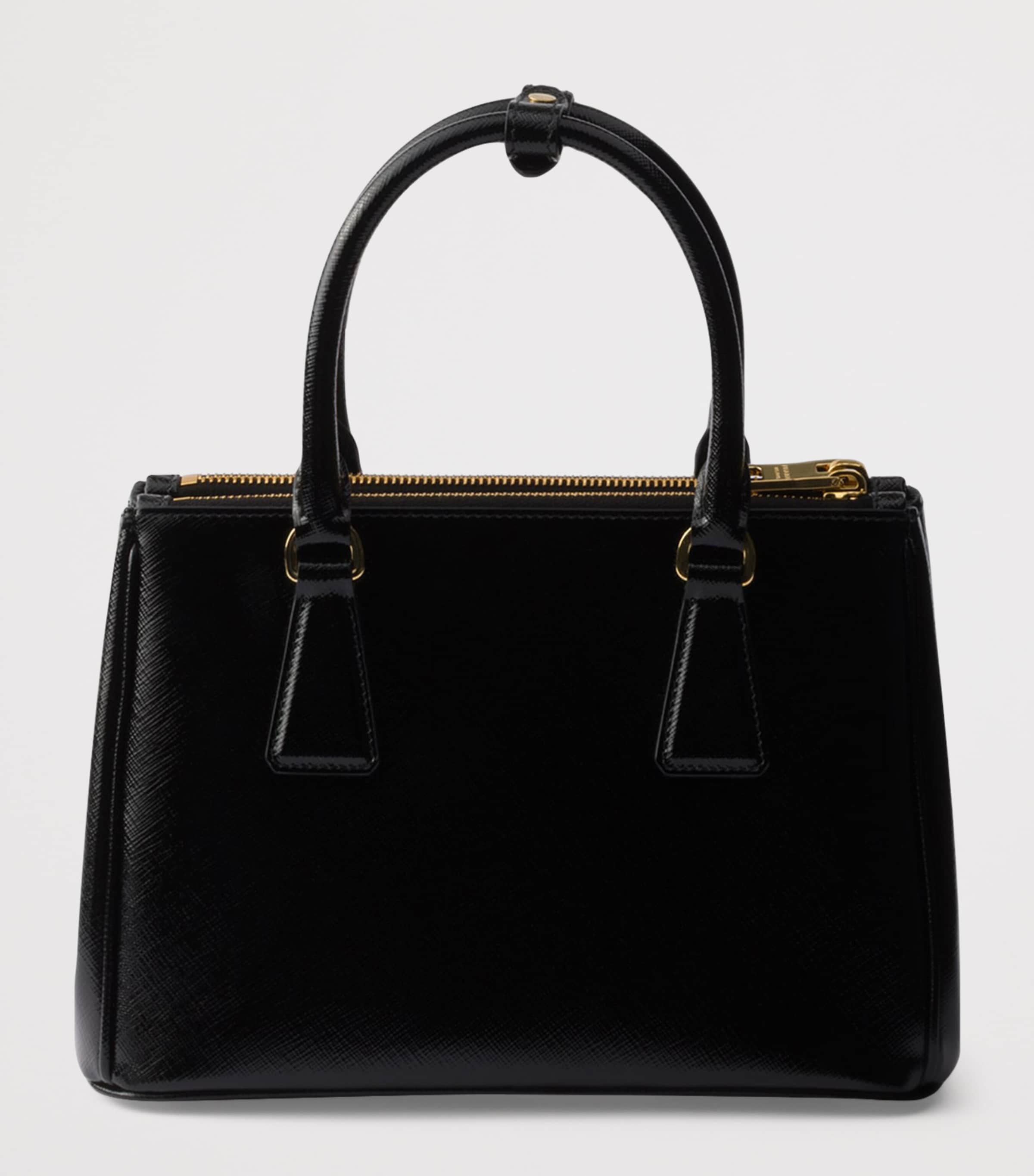 Small Saffiano Leather Galleria Top-Handle Bag F0002 Image 3