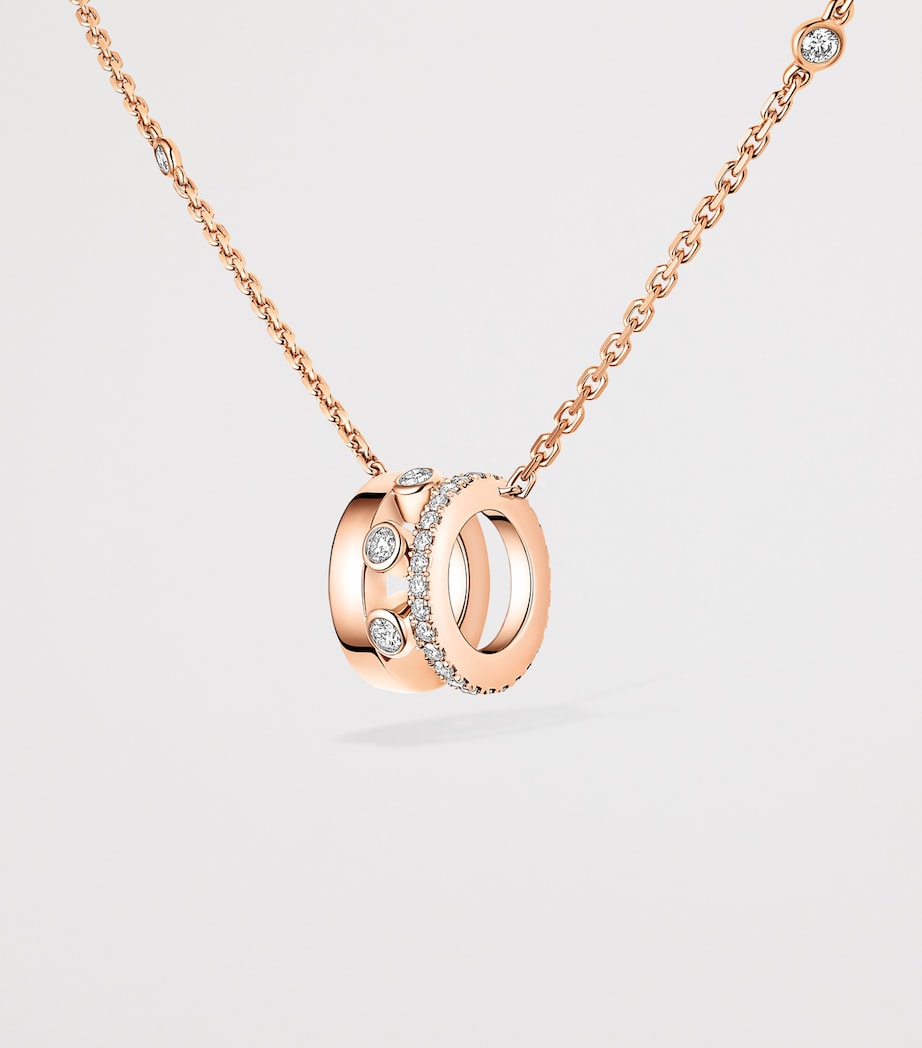 Messika Move Romane Pink Gold and Diamond Necklace (0.31ct) Pink Gold Image 3
