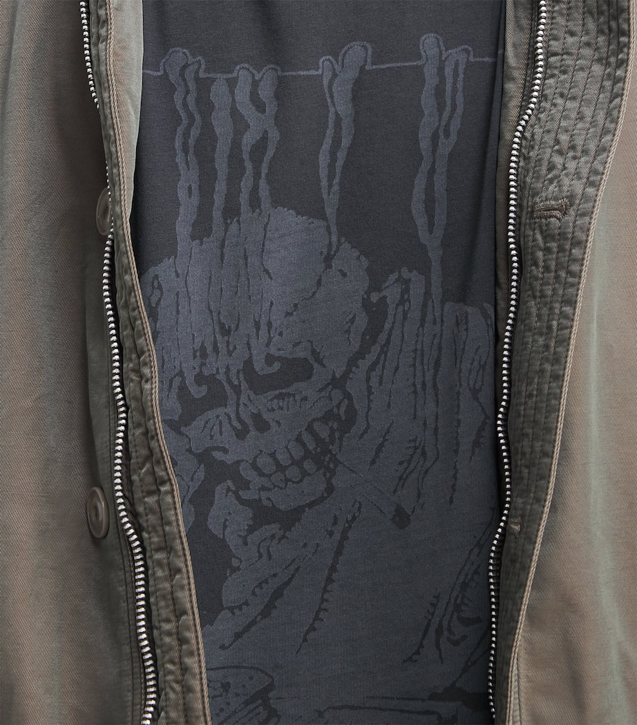 Our Legacy Mens Cotton Box Graphic T-Shirt Angry Fan Mail Print Image 5