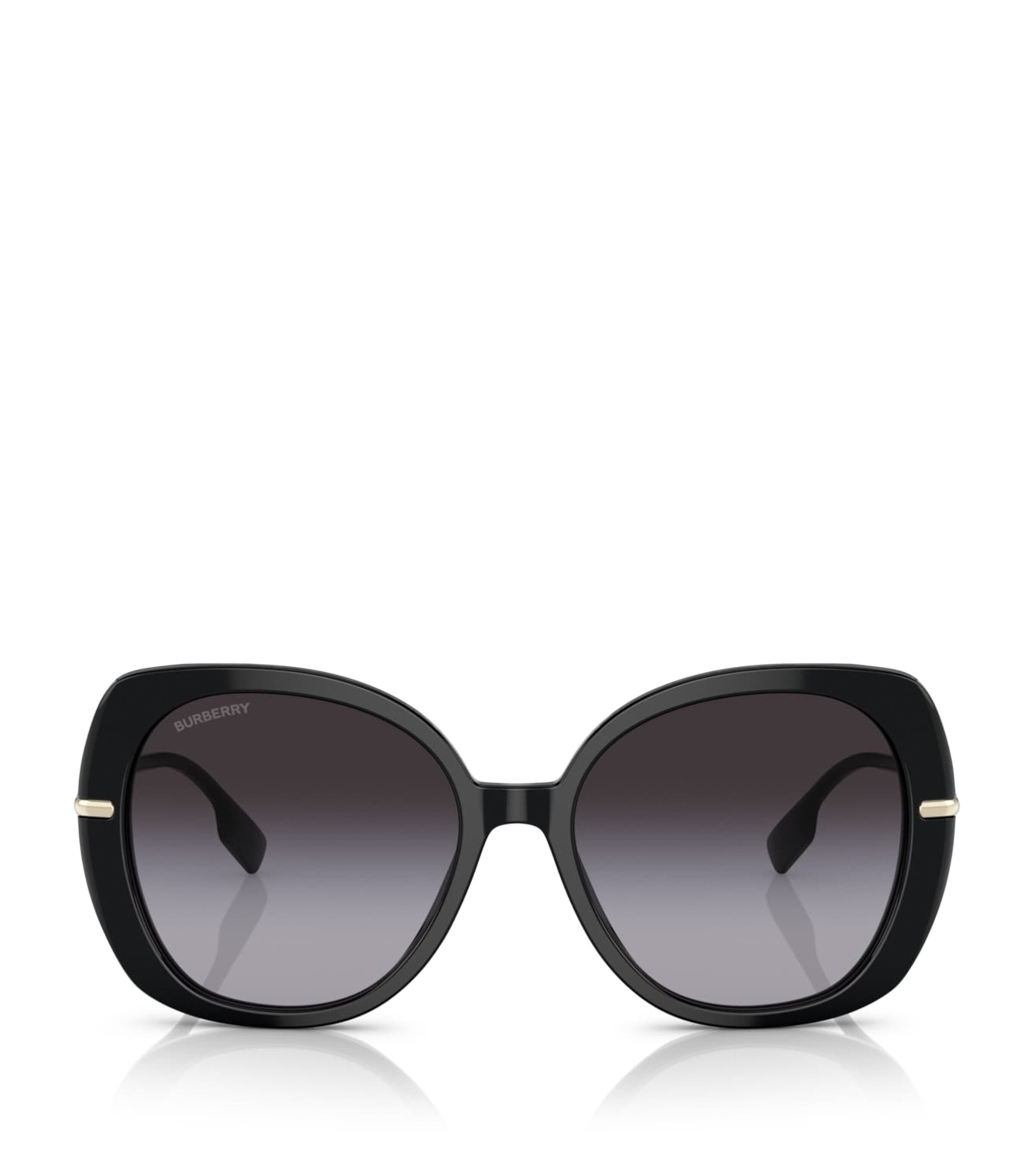 Burberry Eugenie Grey Gradient Square Ladies Sunglasses Be4374f 30018g 55 In Black
