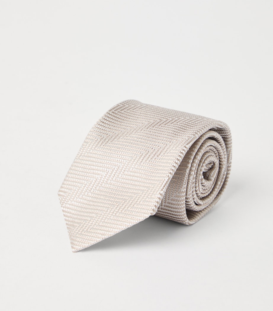 Silk Chevron Stripe Tie C026 Image 3