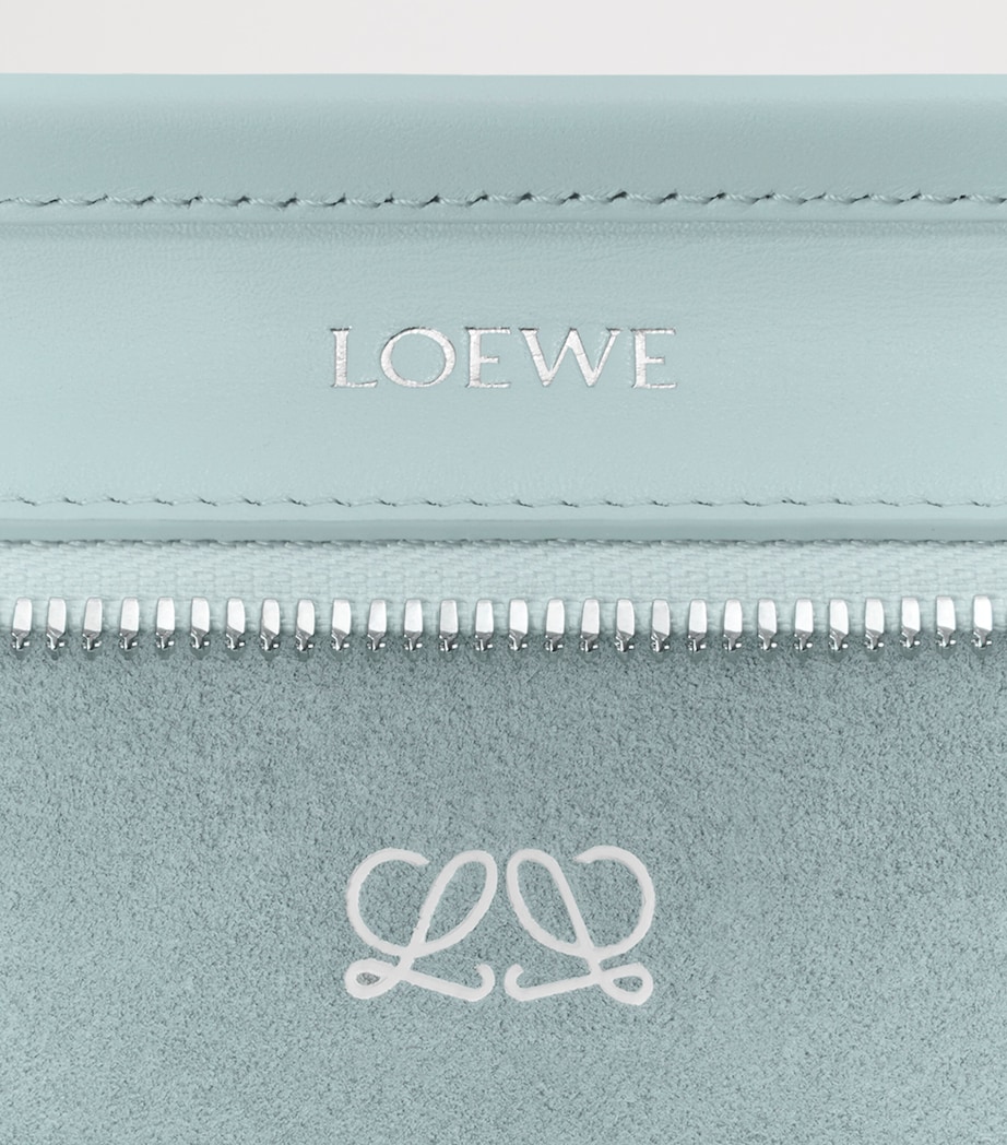 LOEWE Small Leather Amazona 180 Top-Handle Bag Mineral Mist Image 15