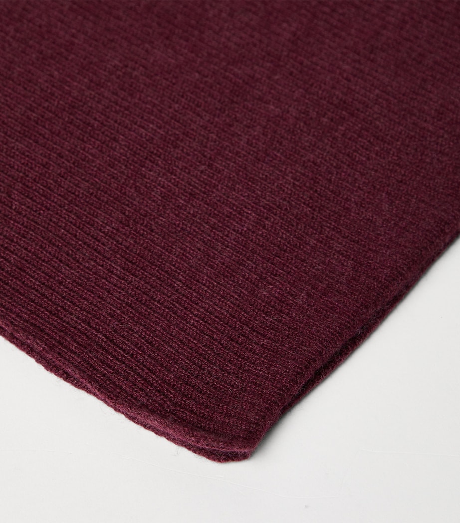 Cashmere English Rib Scarf C9663 Image 3