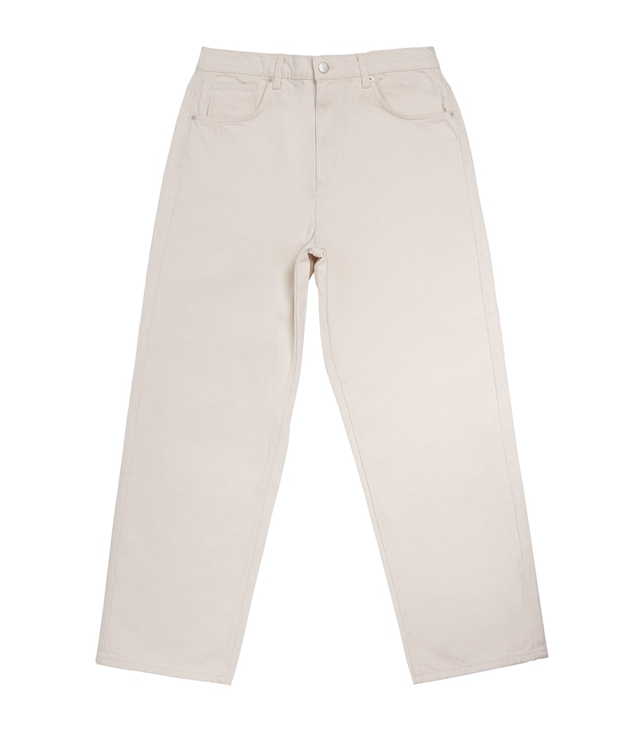 Wax London Mens Felix Loose Jeans Ecru Image 1