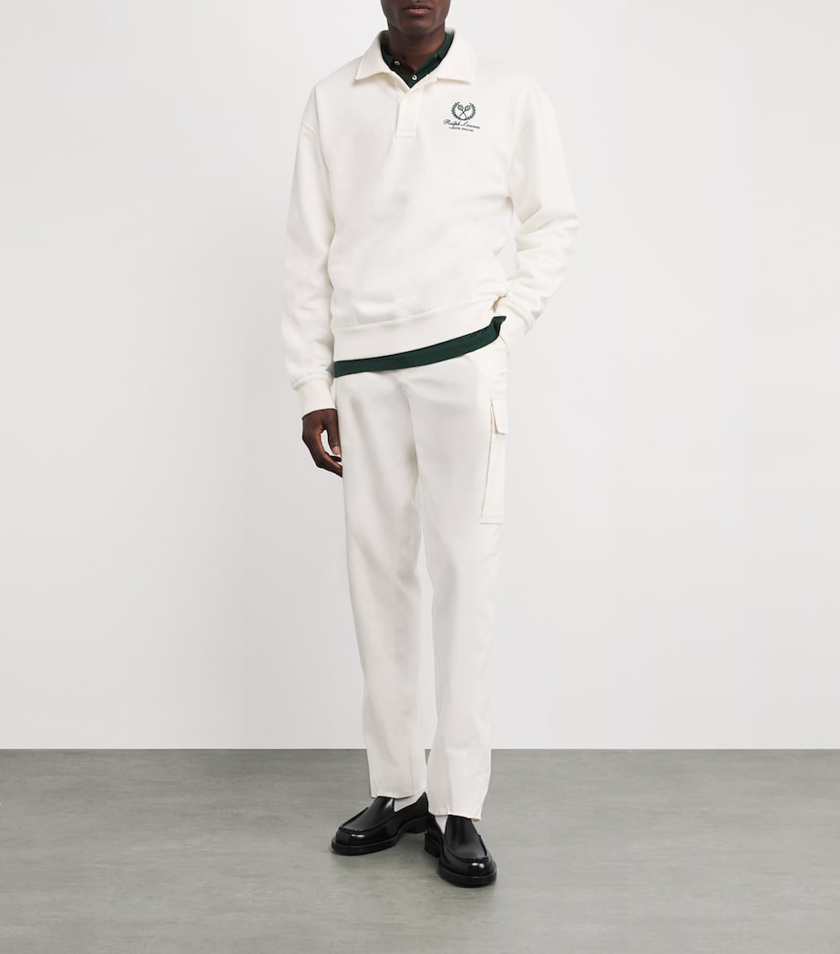 x Wimbledon Crest Polo Shirt CLASSIC WHITE Image 2