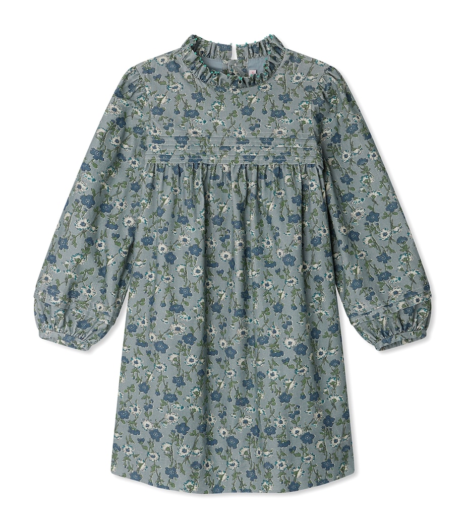 Cotton Topaz Dress (4-8 Years) FL VERT DE GRIS Image 1