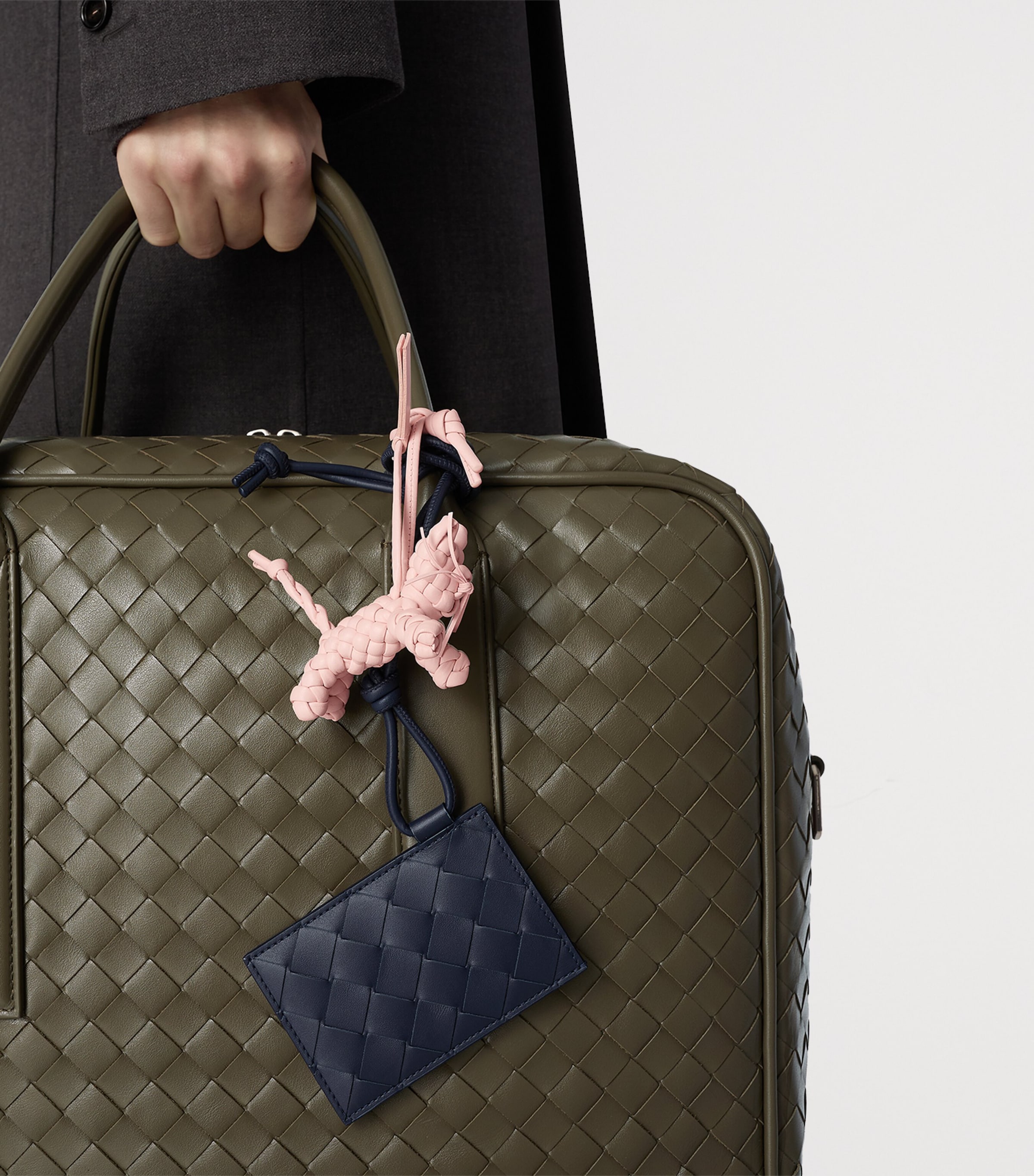 Leather Intrecciato Badge Holder 3262 Image 3