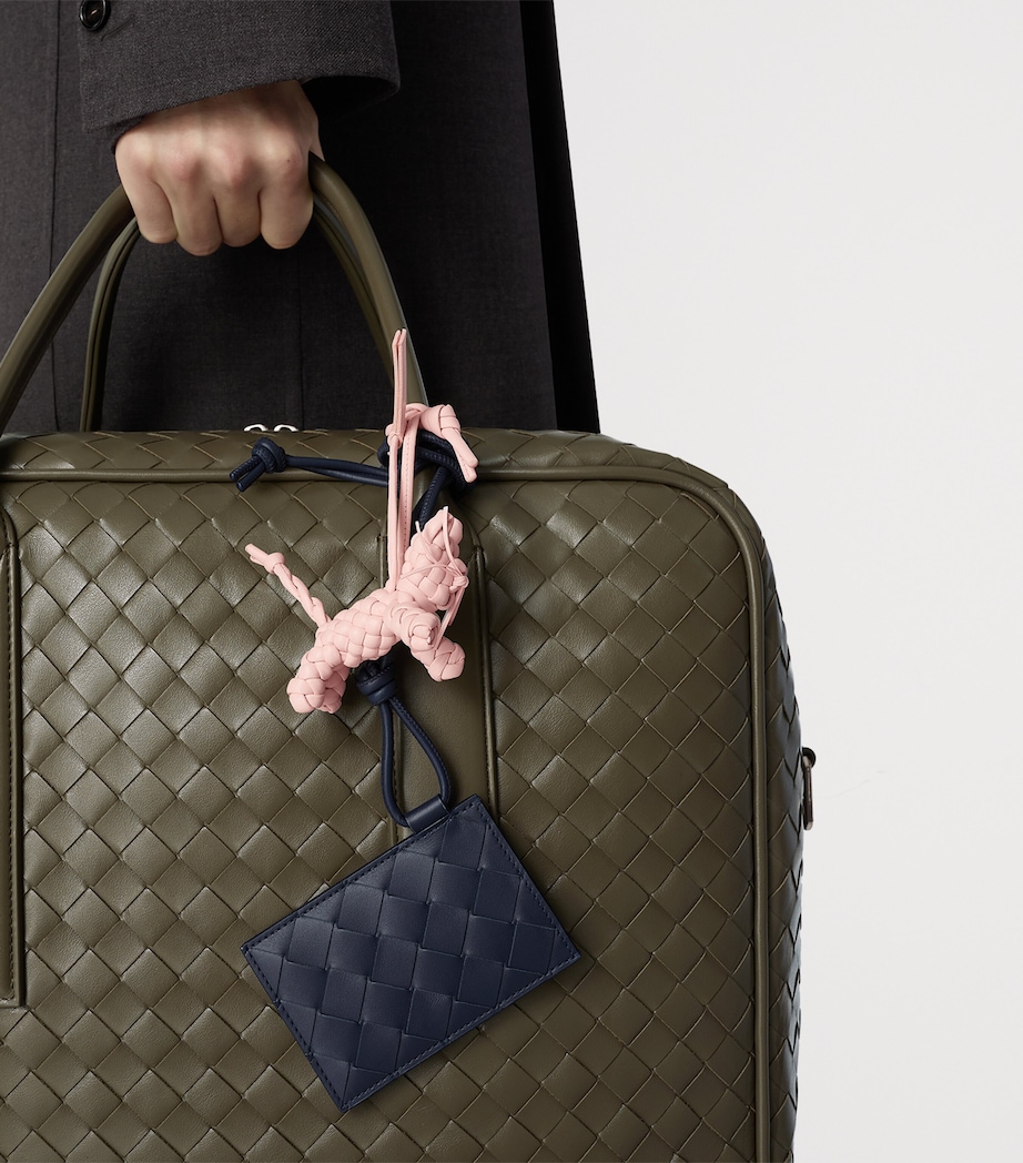 Leather Intrecciato Badge Holder 3262 Image 3