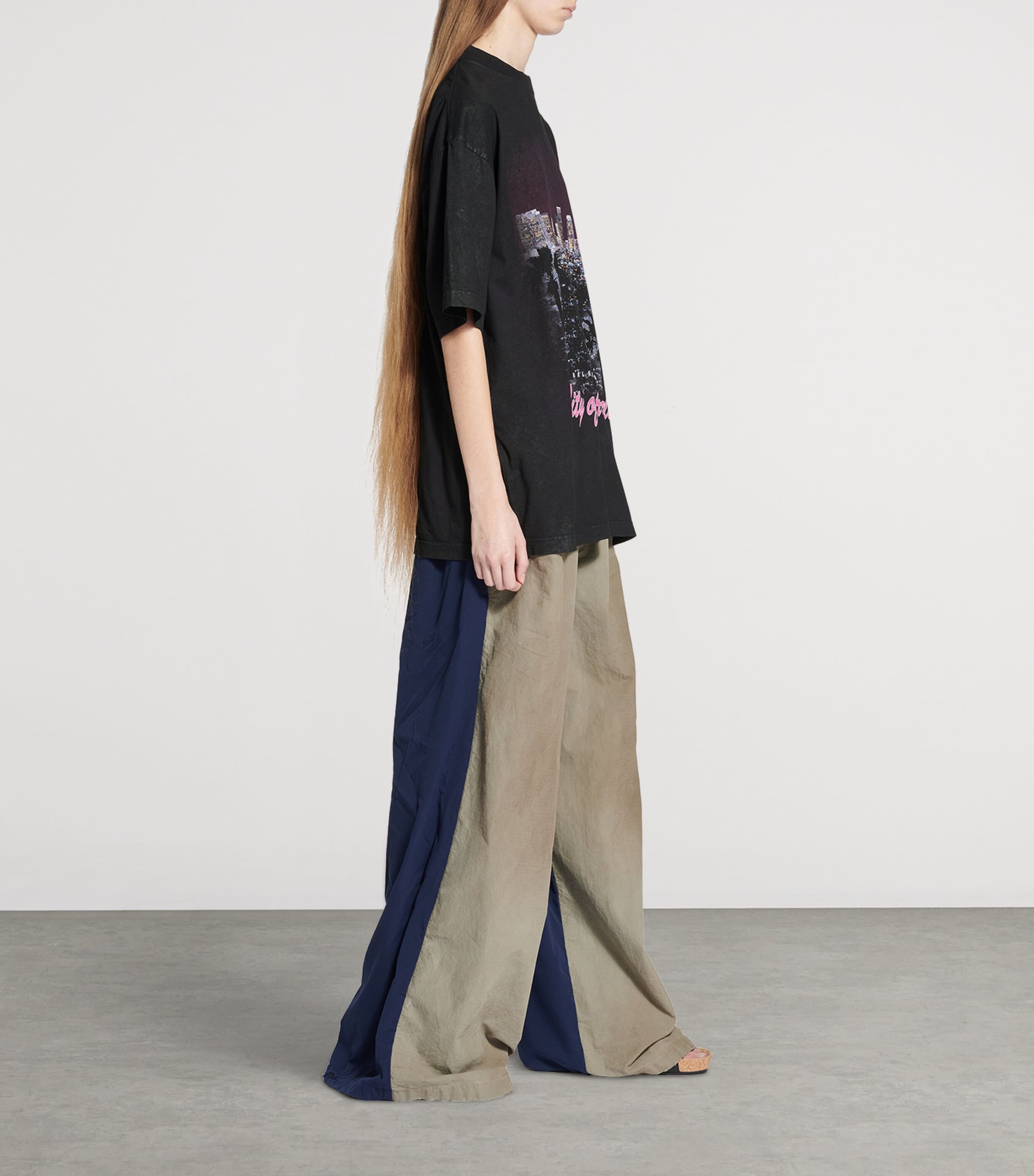 Oversized Cotton Printed T-Shirt 1041 Image 7