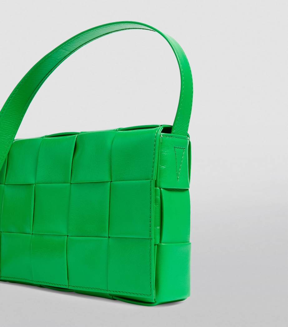 Leather Intreccio Cassette Cross-Body Bag PARAKEET-SILVER Image 7