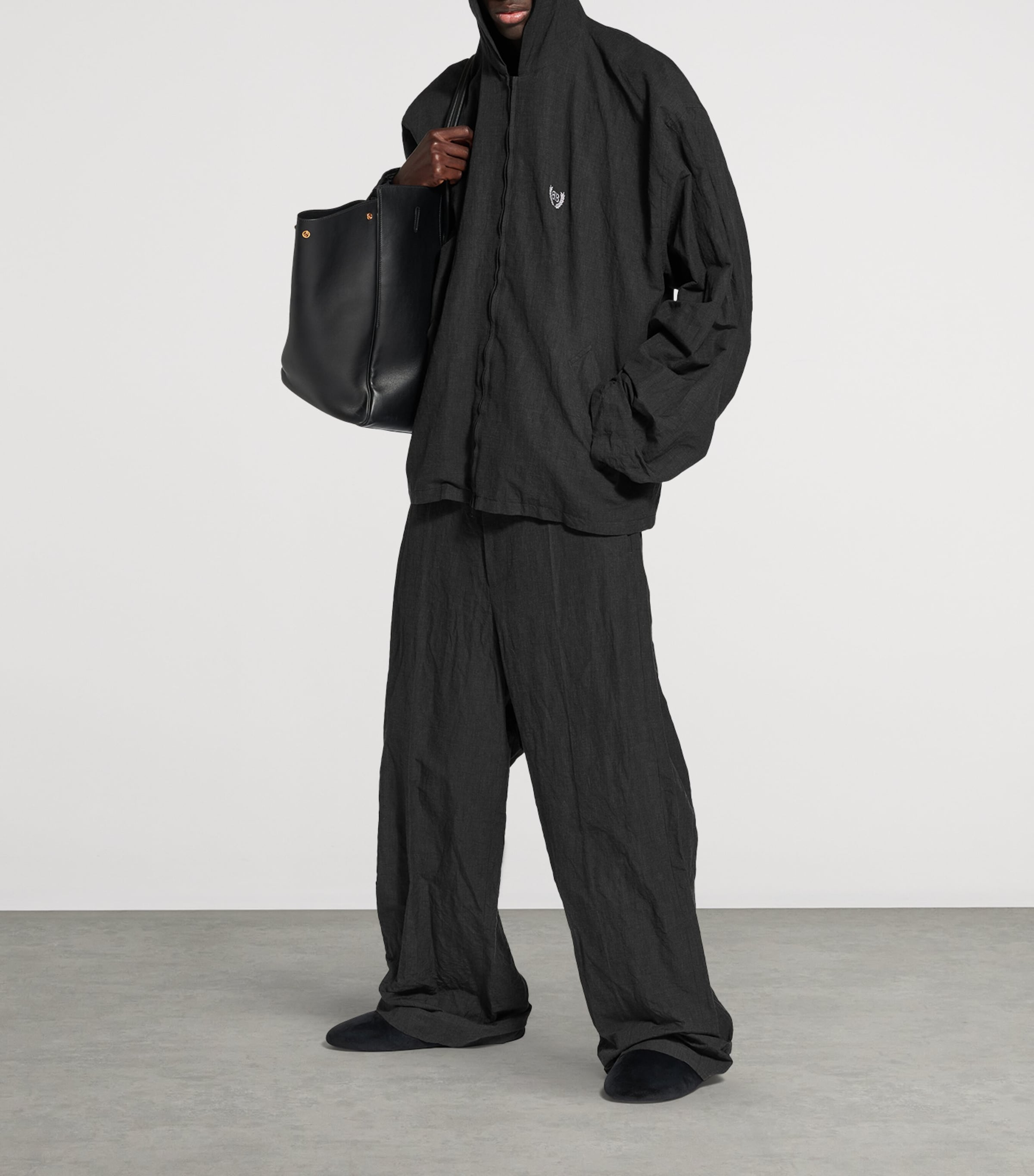 Balenciaga Hooded Zip-Up Jacket Image 4