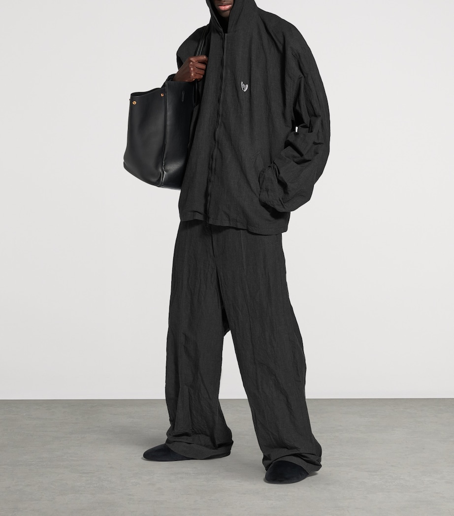 Balenciaga Hooded Zip-Up Jacket Image 4