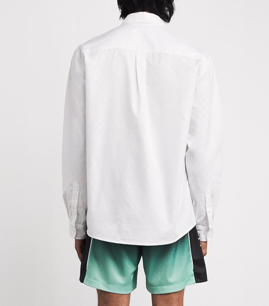 Cotton Monogram Oxford Shirt WHITE MONOGRAM Image 4